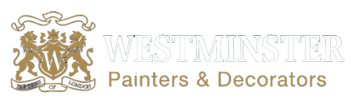 Logo for Croydon Painters and Decorators with a heraldic crest and company name.