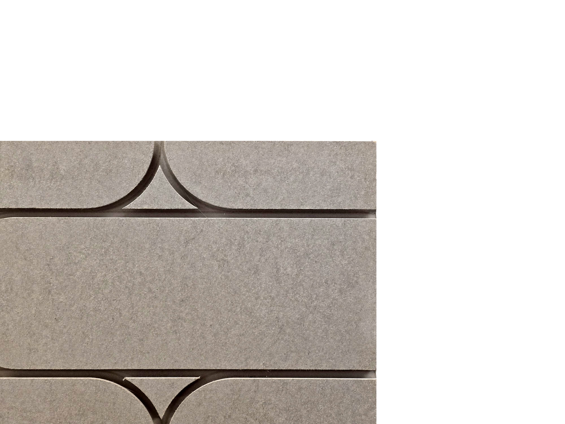 A close up of a piece of DryBloc (male side)