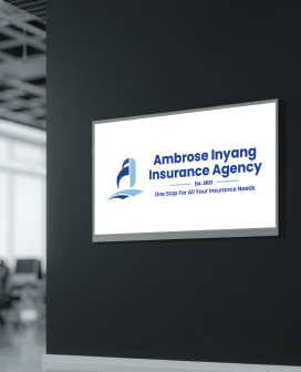 Ambrose Inyang Insurance Agency on a wall