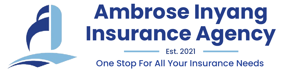 Logo of Ambrose Inyang Insurance Agency, featuring a stylized 