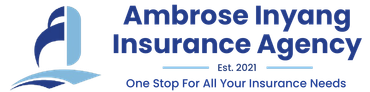 Logo of Ambrose Inyang Insurance Agency, featuring a stylized 