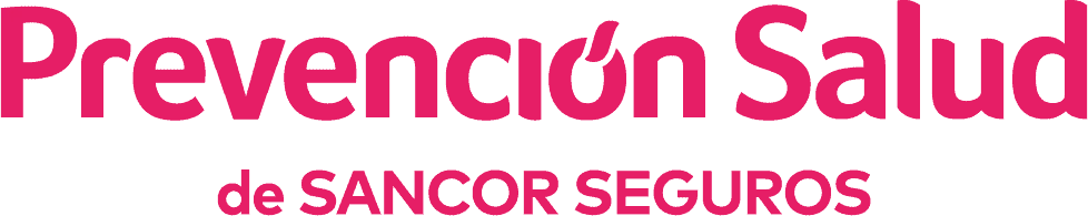 Logo rosa de “Prevención Salud” de Sancor Seguros en fondo blanco