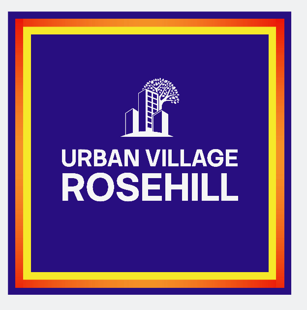 Urban Village at Rosehill property monowhite logo