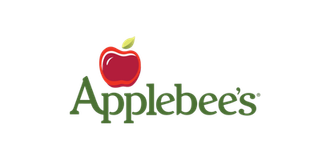 Applebee's restaurant logo featuring a red apple and green text.
