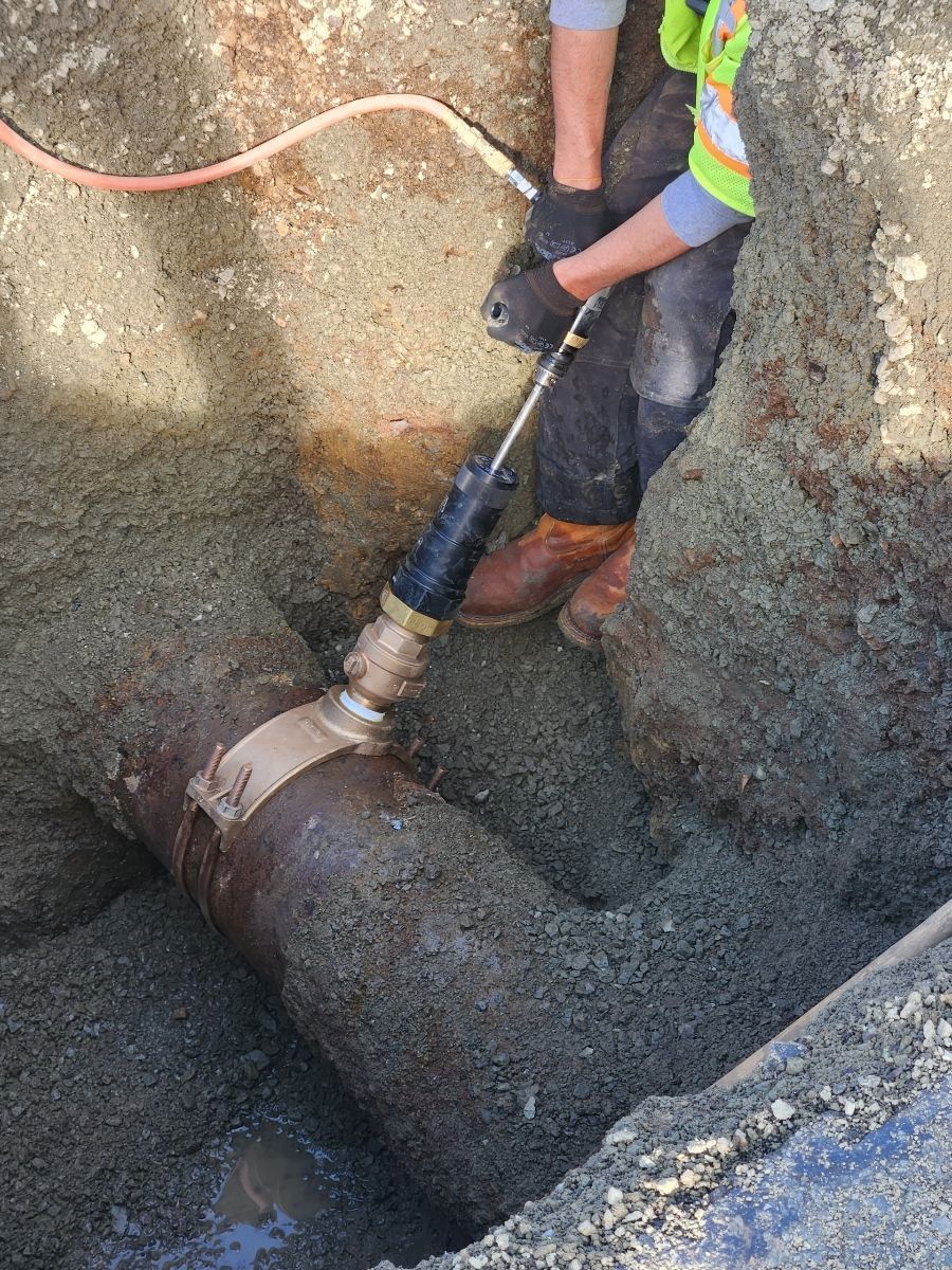 Opening the Main Waterline — Pittsburg, CA — Echo Plumbing & Rooter