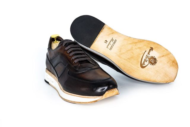 Vero‎ Cuoio Made in Italy Men’s Shoes Glossy Black with Gold Emblem Size 40 New italian shoes for men Size 40 Vero Cuoio Us 7 | eBay main image 3