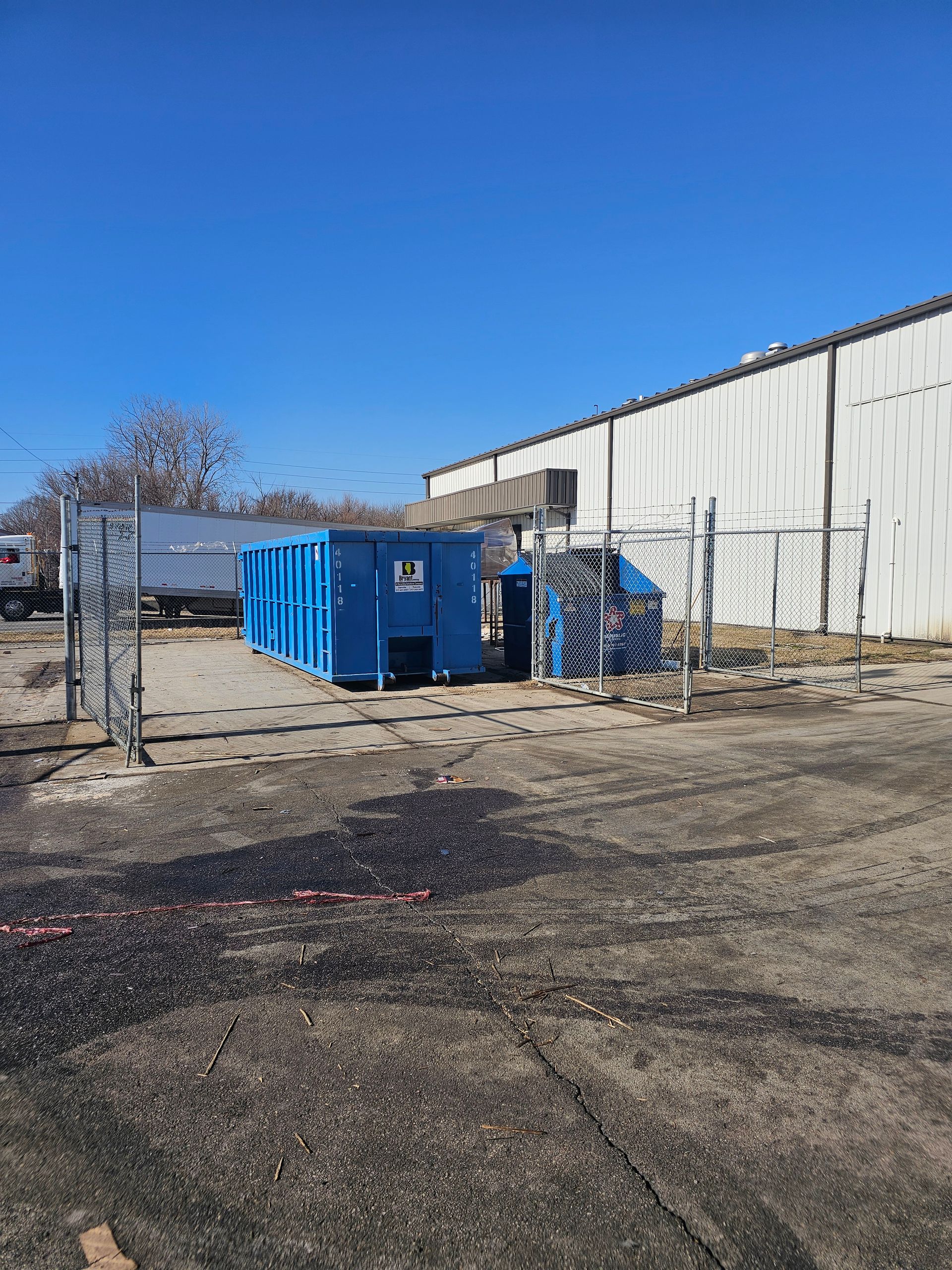 Brown Dumpster — Danville, IL — Bryant Industries