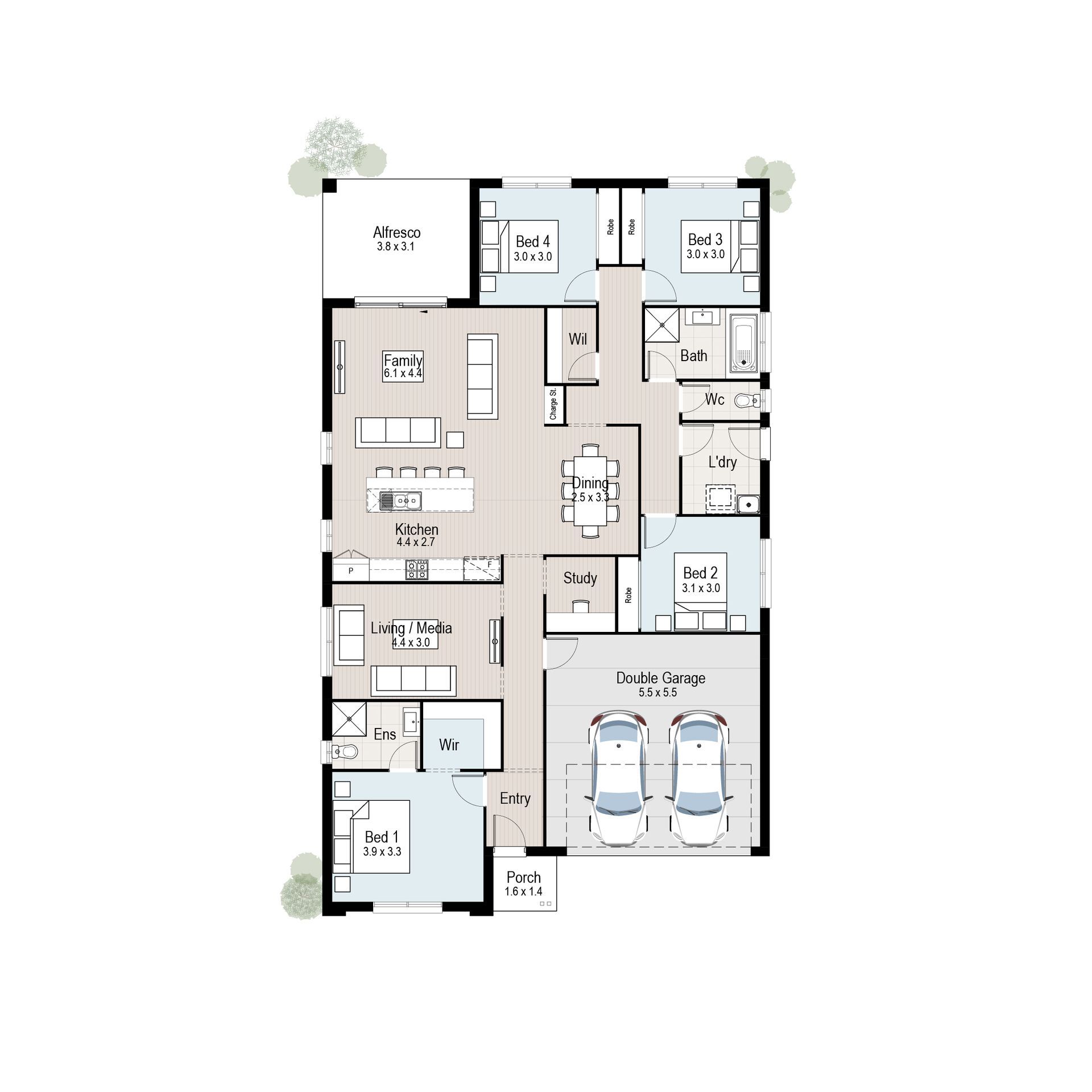 Arbor 23 - Floor plan tiles.