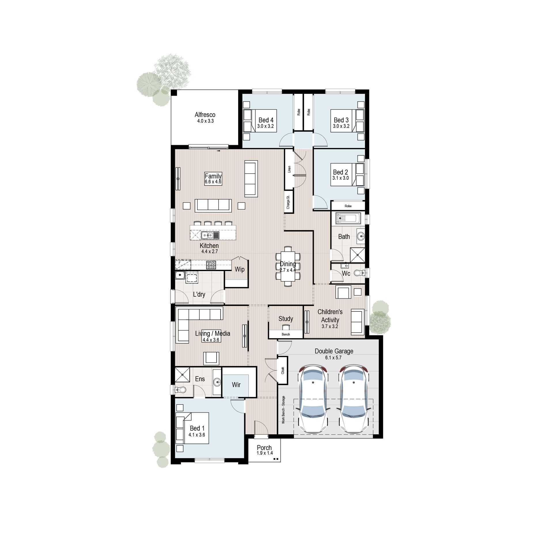 Arbor 29 - Floor plan tiles.