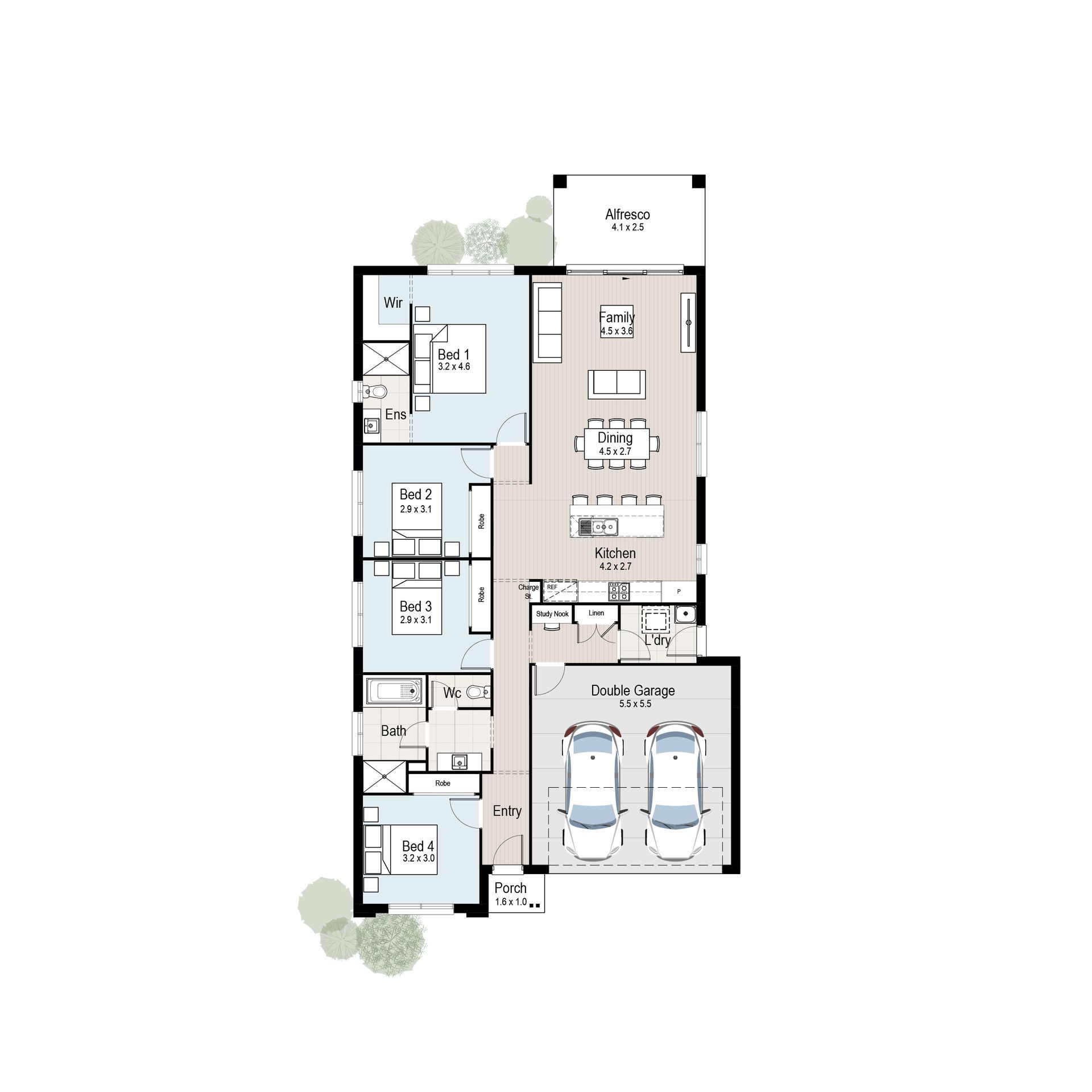 Grove 20 - Floor plan tiles.