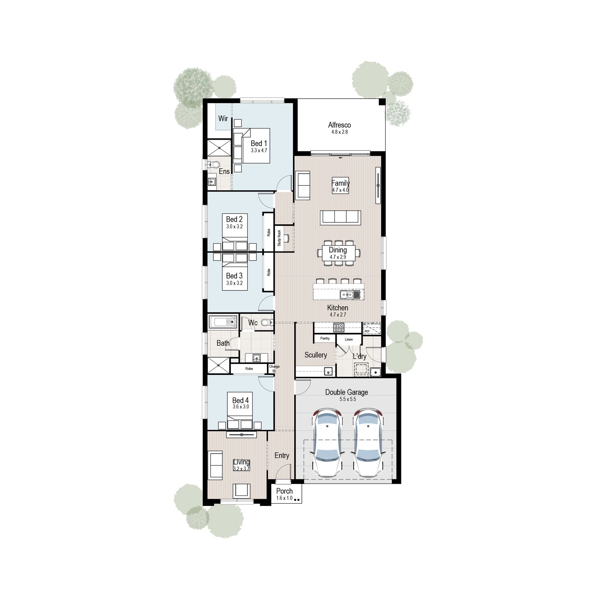 Grove 24 - Floor plan tiles.