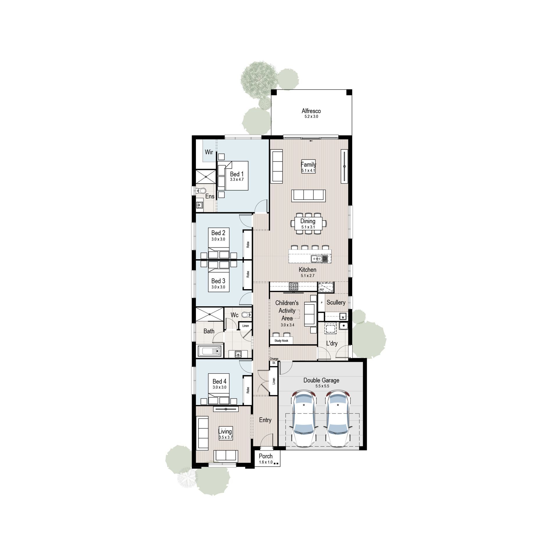 Grove 26 - Floor plan tiles image.