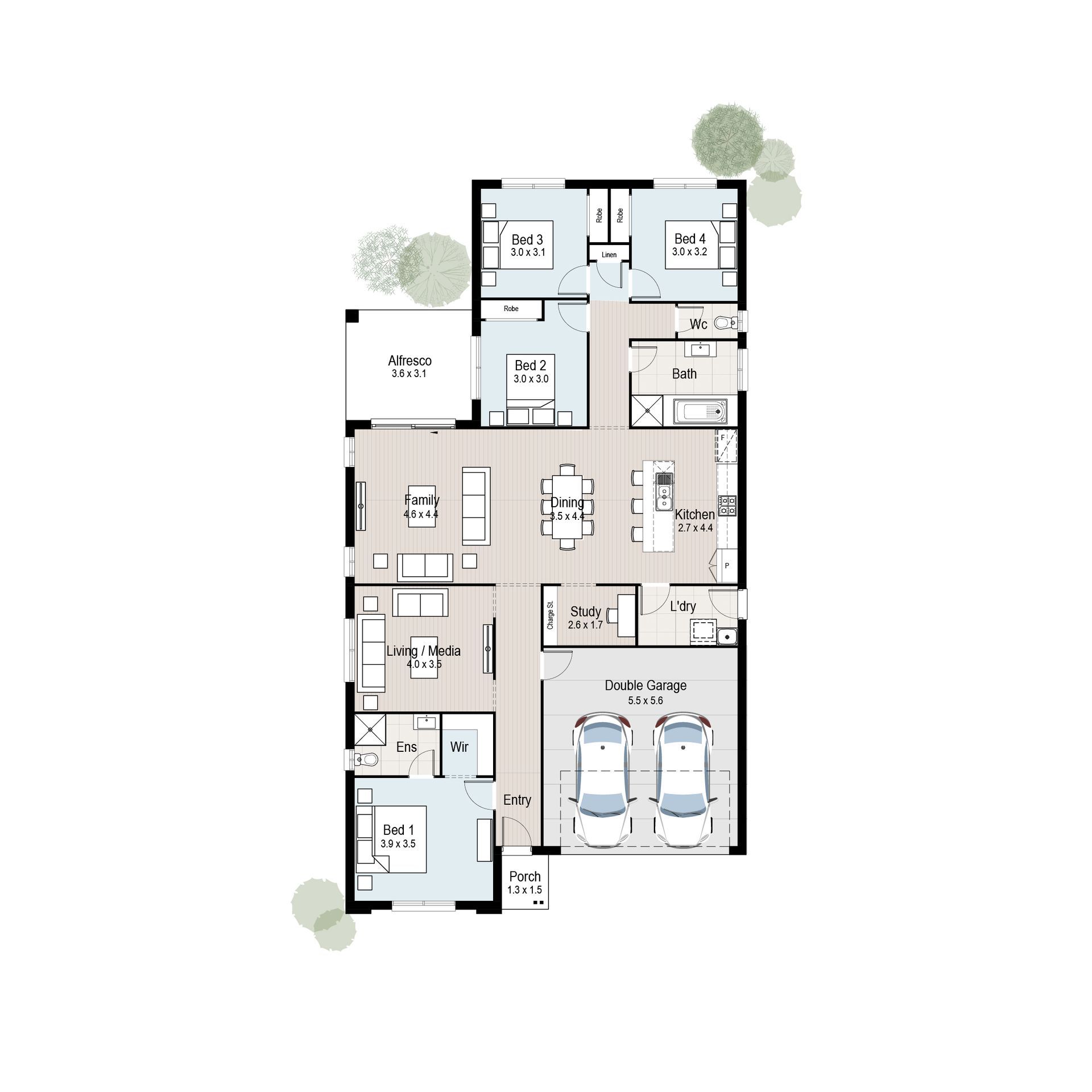 Harmony 23 - Floor plan tiles.
