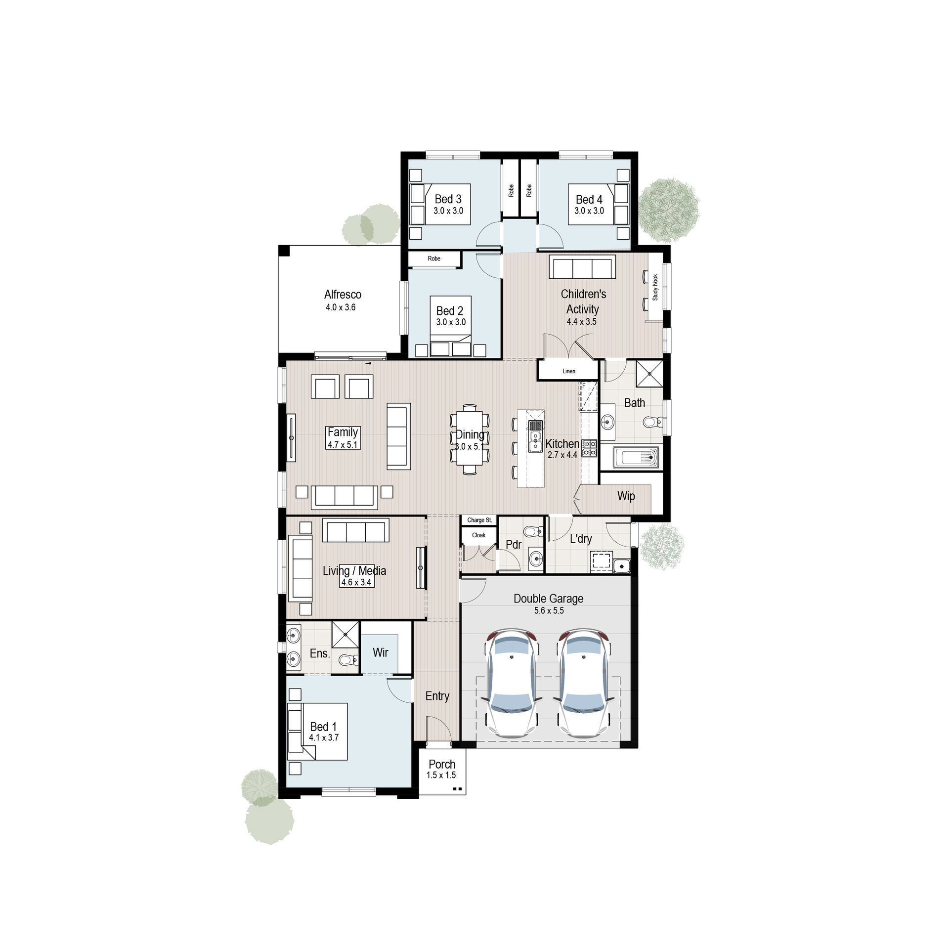 Harmony 26 - Floor plan tiles.