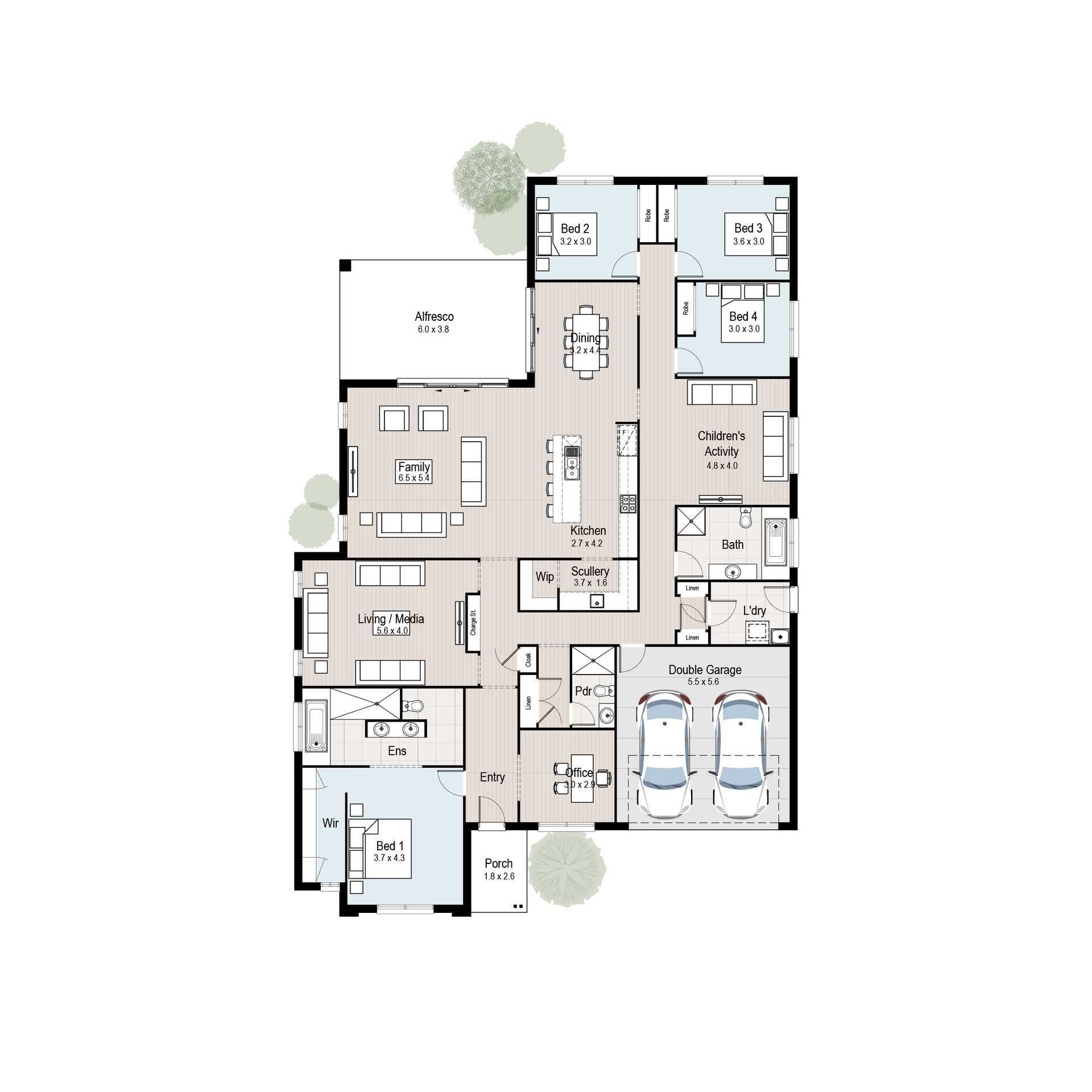 Harmony 35 - Floor plan tiles.