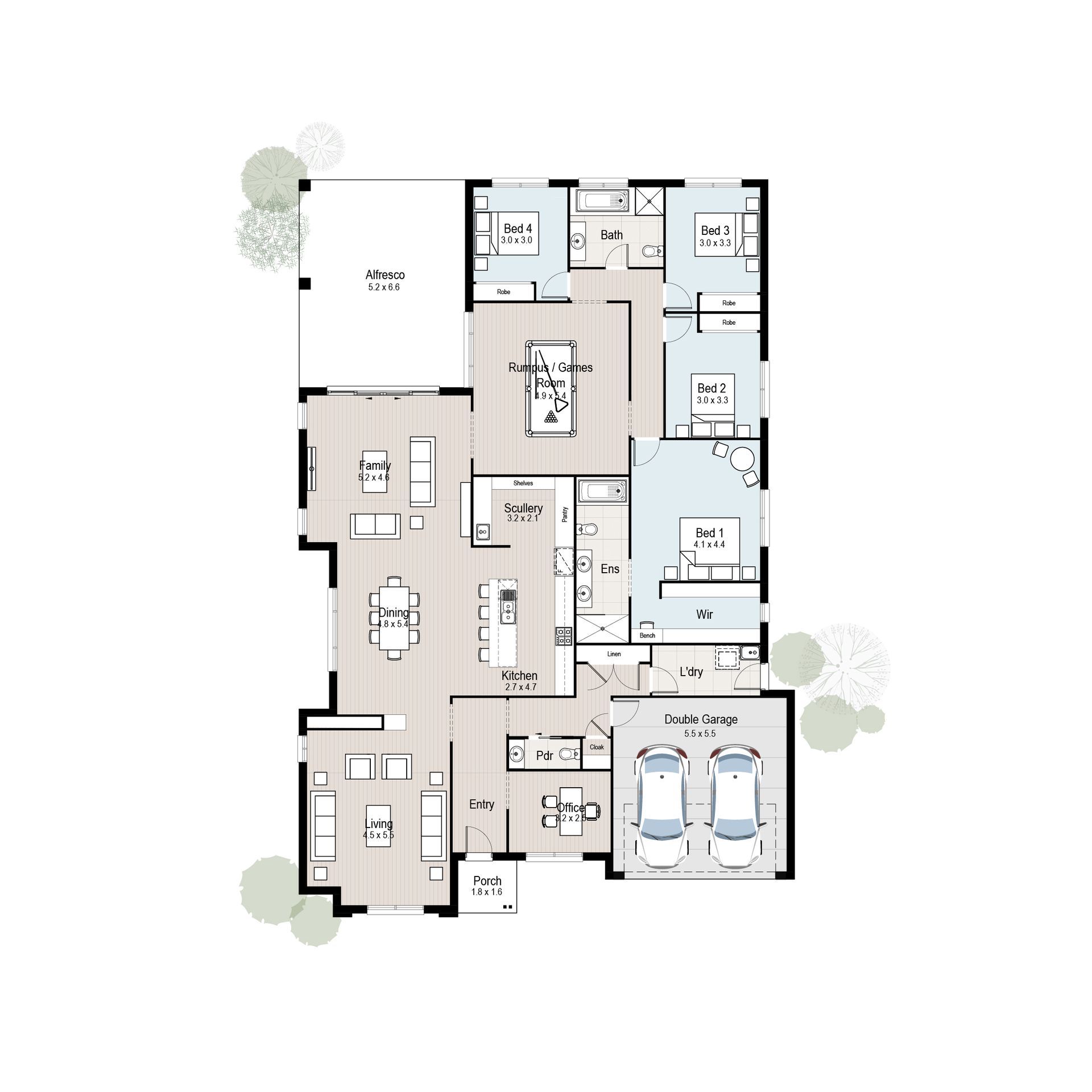 Haven 36 - Floor plan tiles.