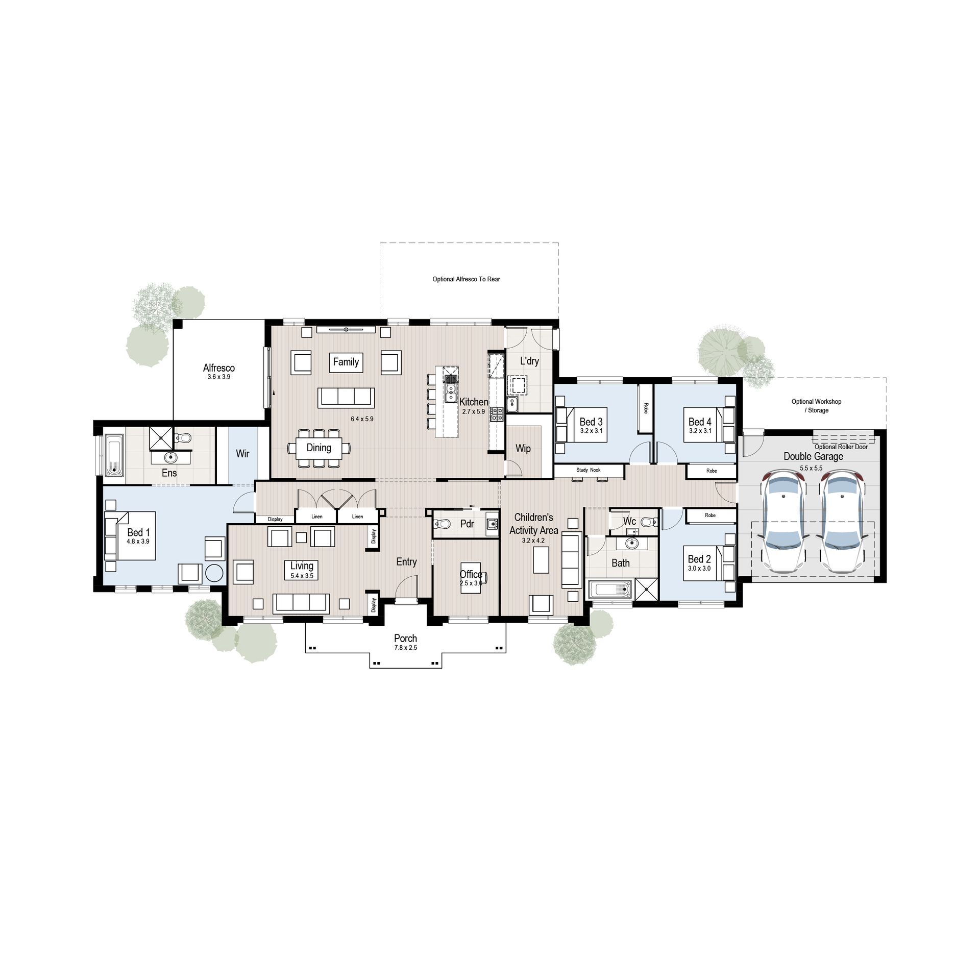 Homestead 33 - Floorplan tiles.