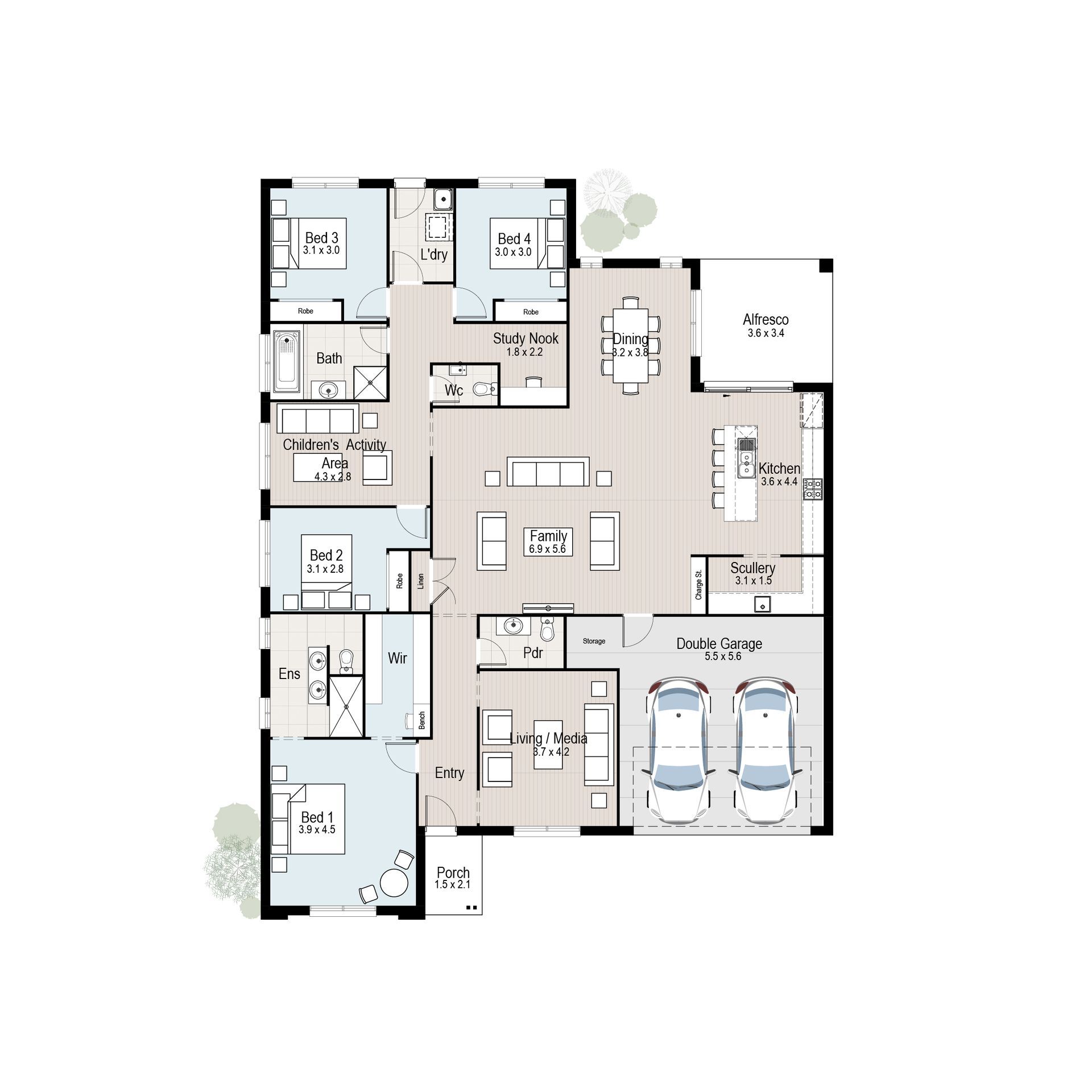 Island 29 - Floor plan tiles.