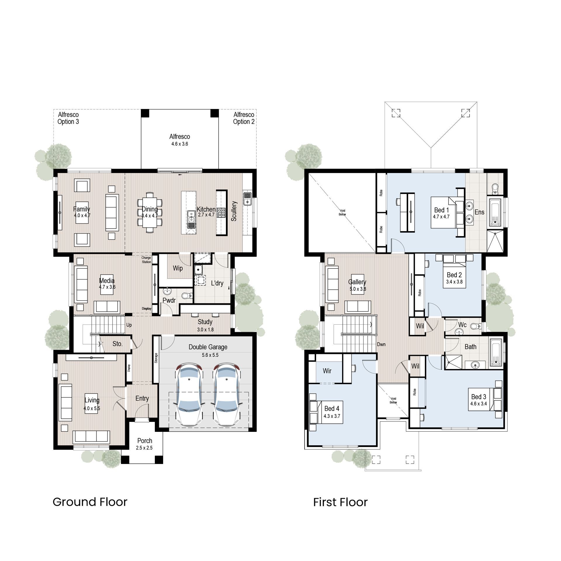 Meadow 42 - Floor plan tiles.