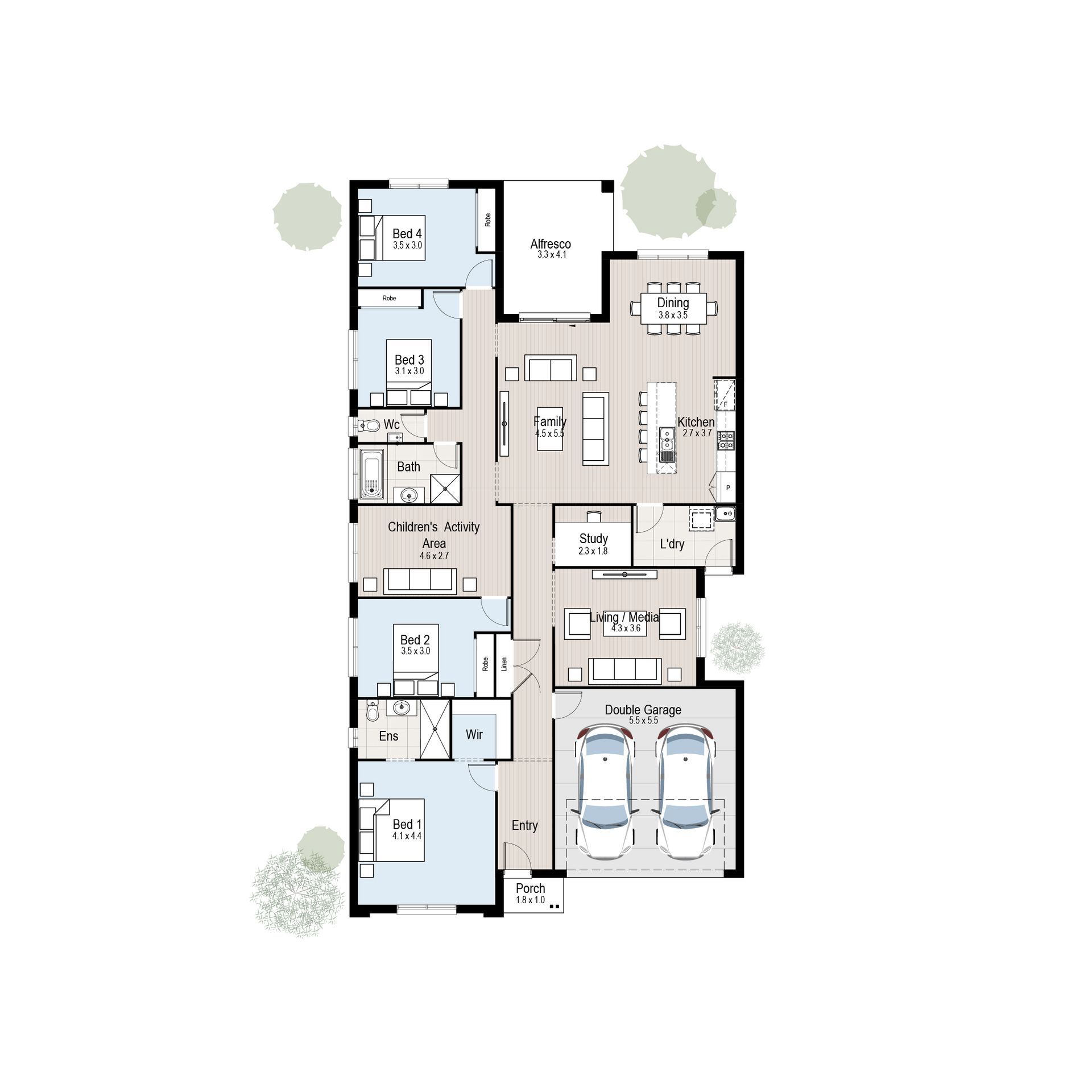 Oasis 27 - Floor plan tiles.