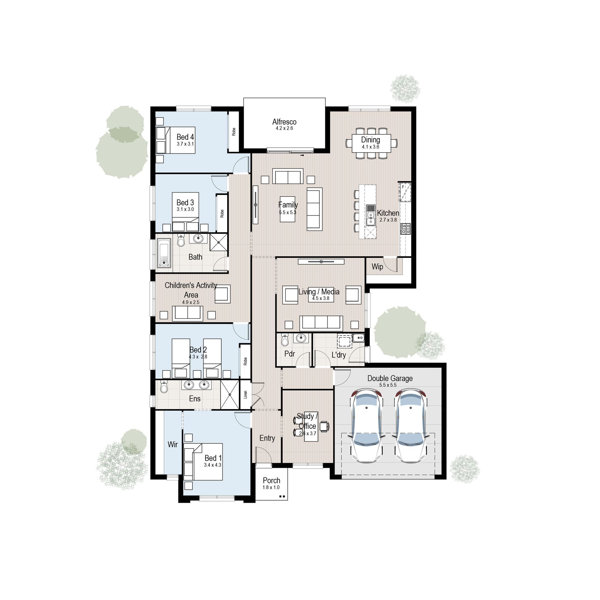 Oasis 29 - Floor plan tiles.