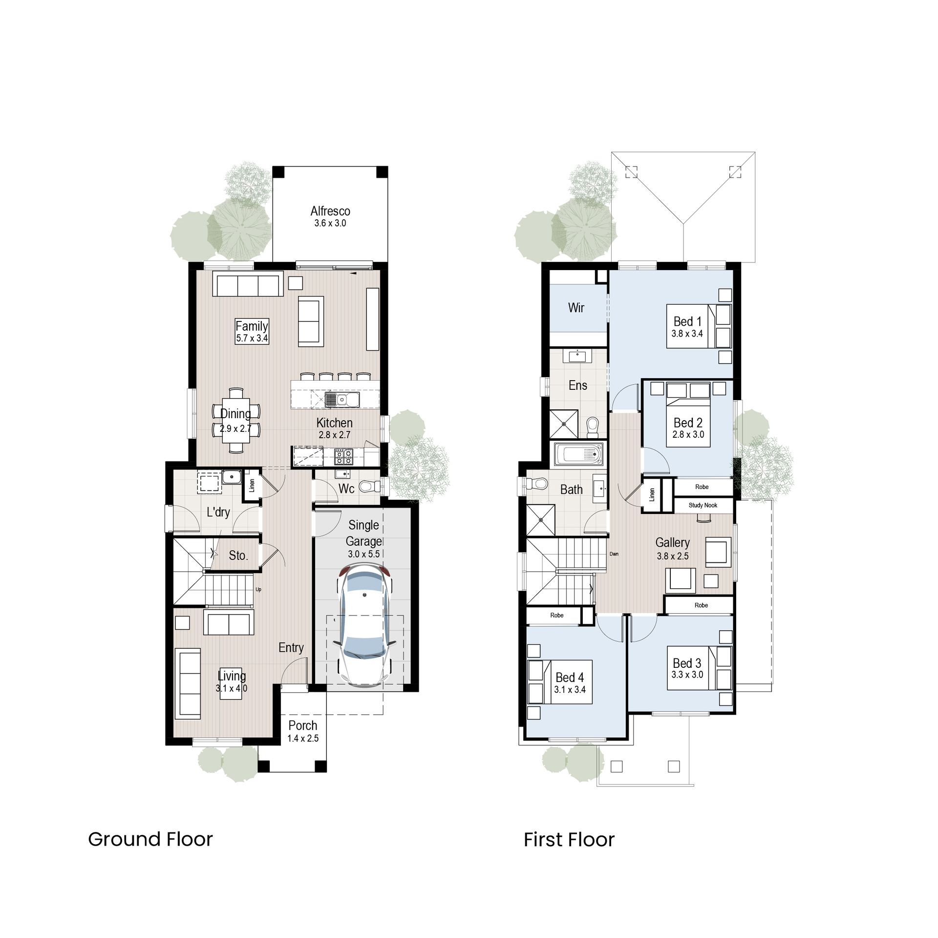 Orchard 23 - Floor plan tiles.
