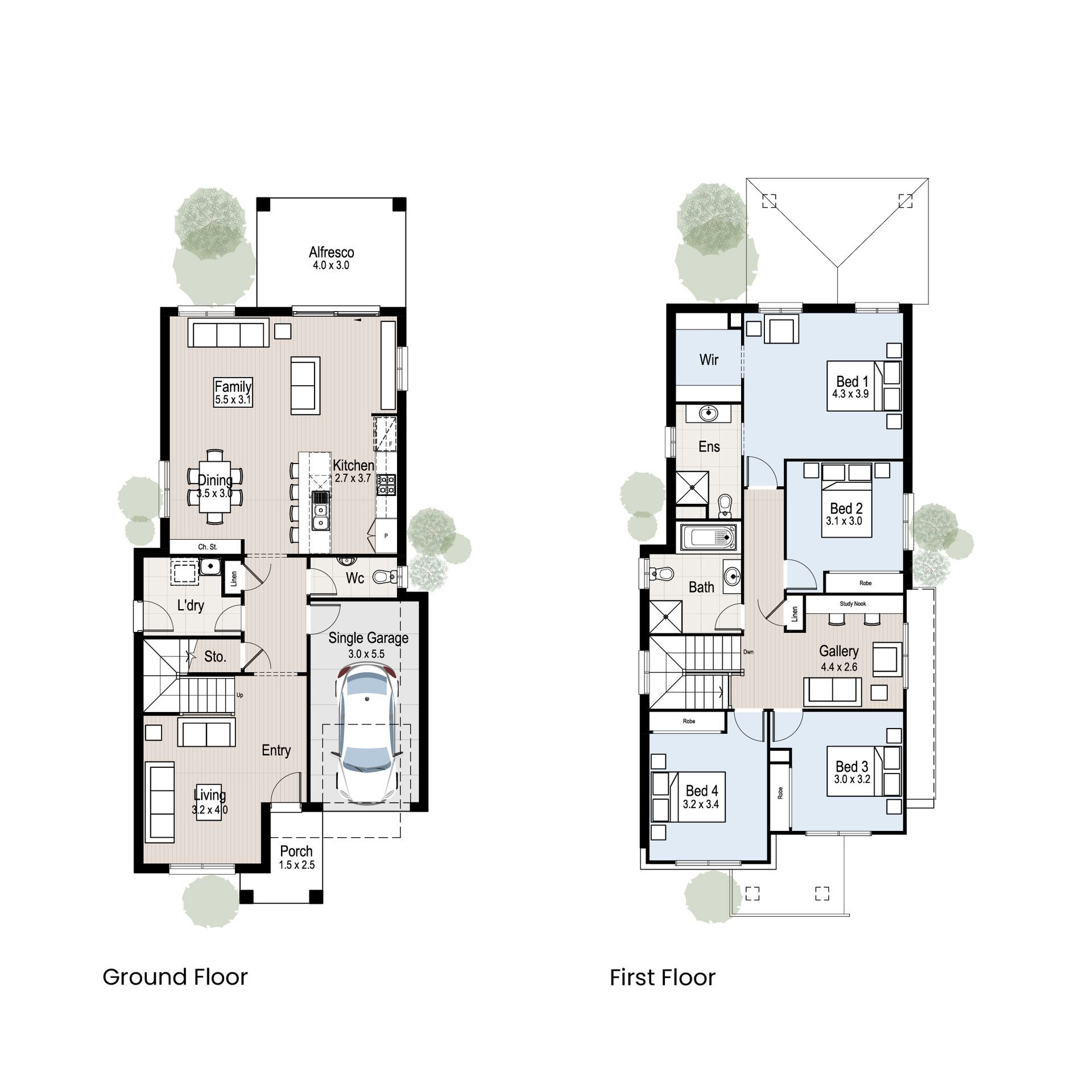 Orchard 25 - Floor plan tiles.