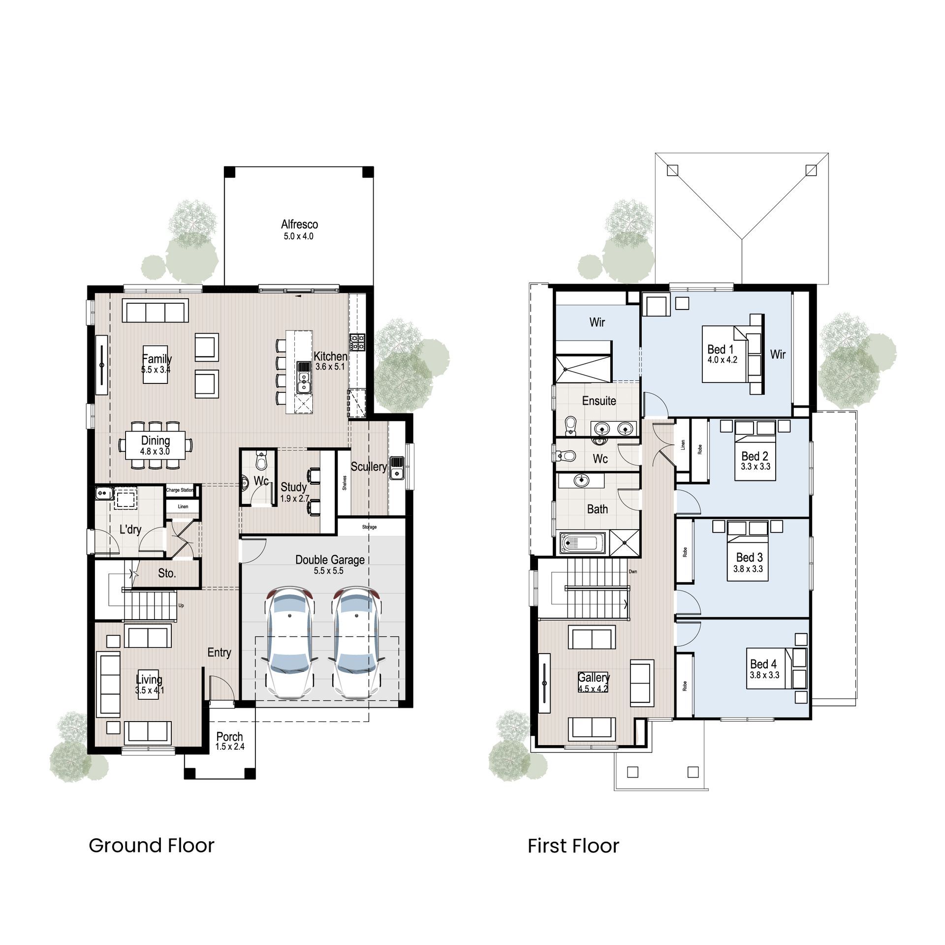 Orchard 34 - Floor plan tiles.