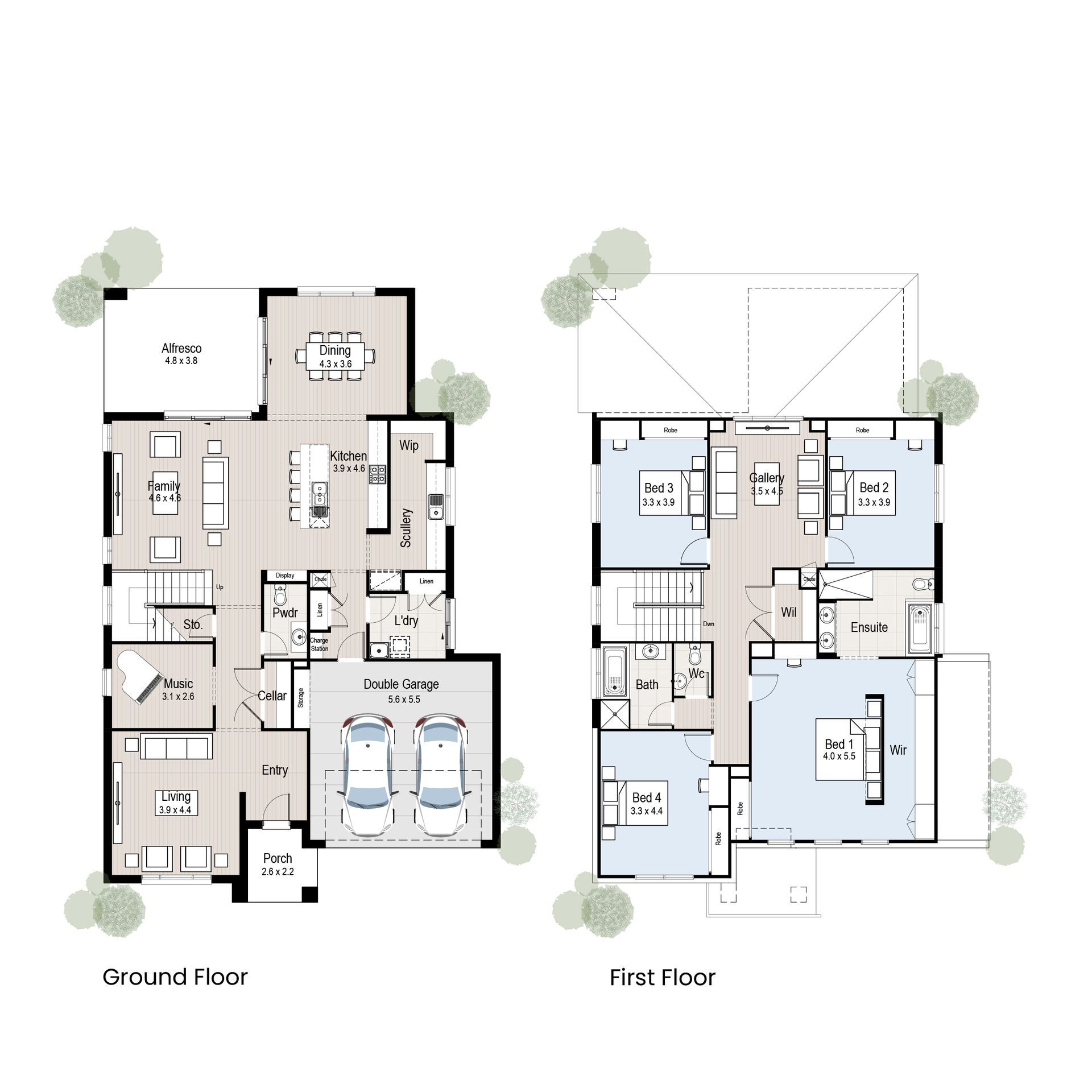 Pavillion 37 - Floor plan tiles.