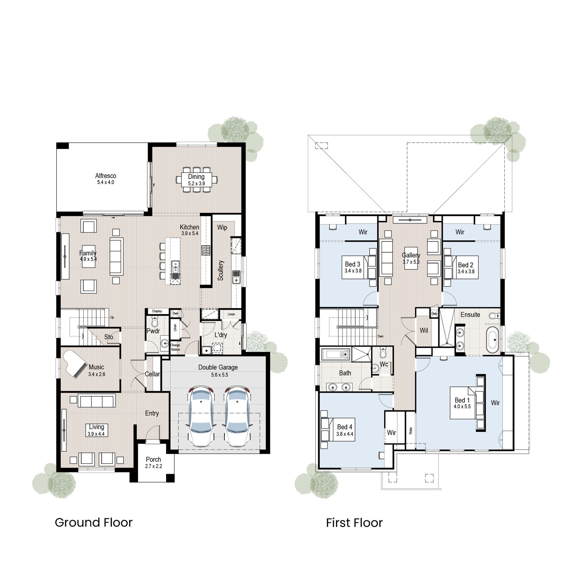 Pavillion 42 - Floor plan tiles.