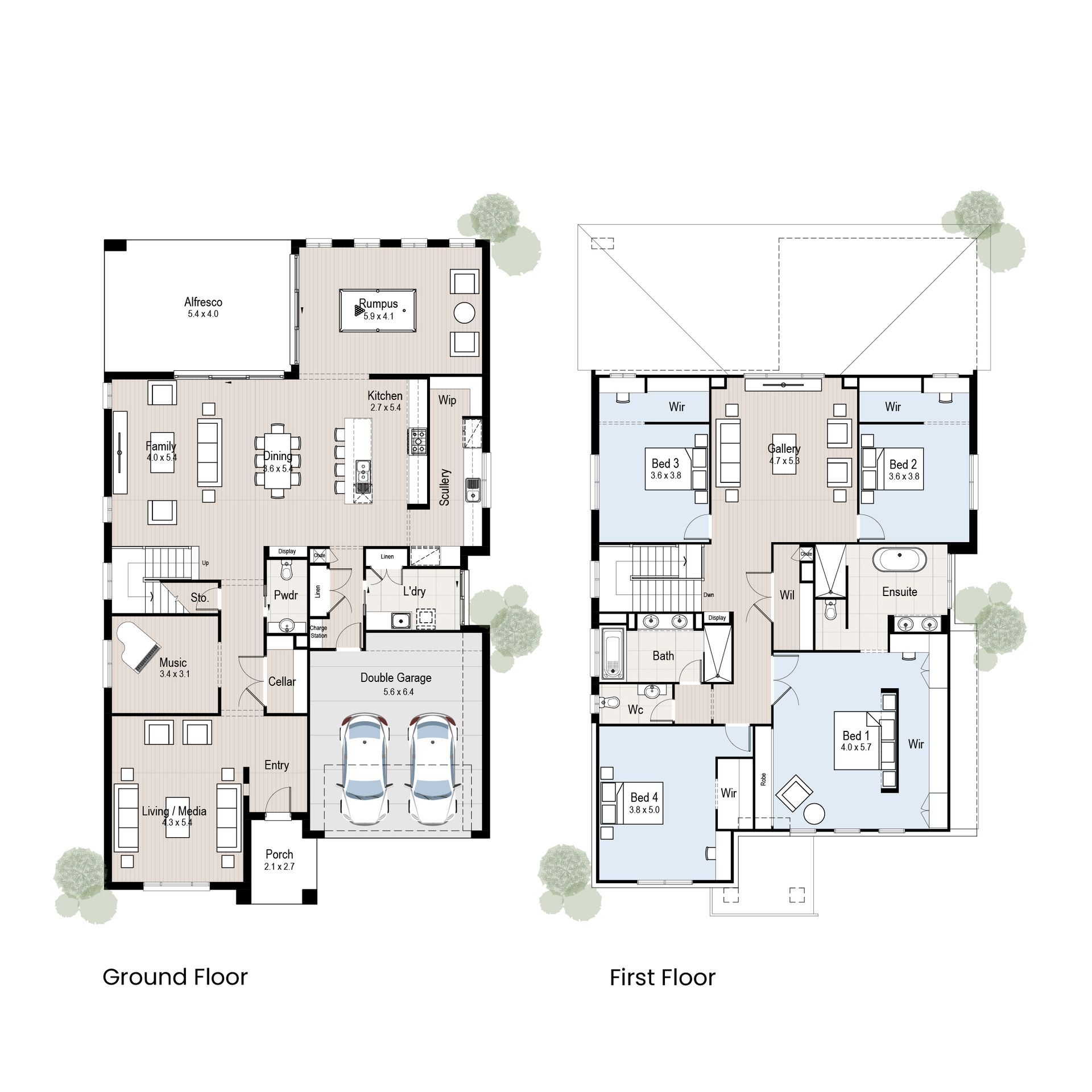 Pavillion 47 - Floor plan tiles.