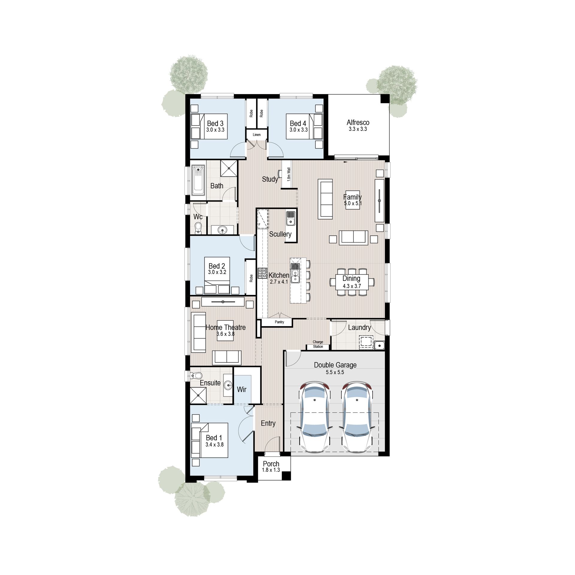 Refuge 25 - Floor plan image.