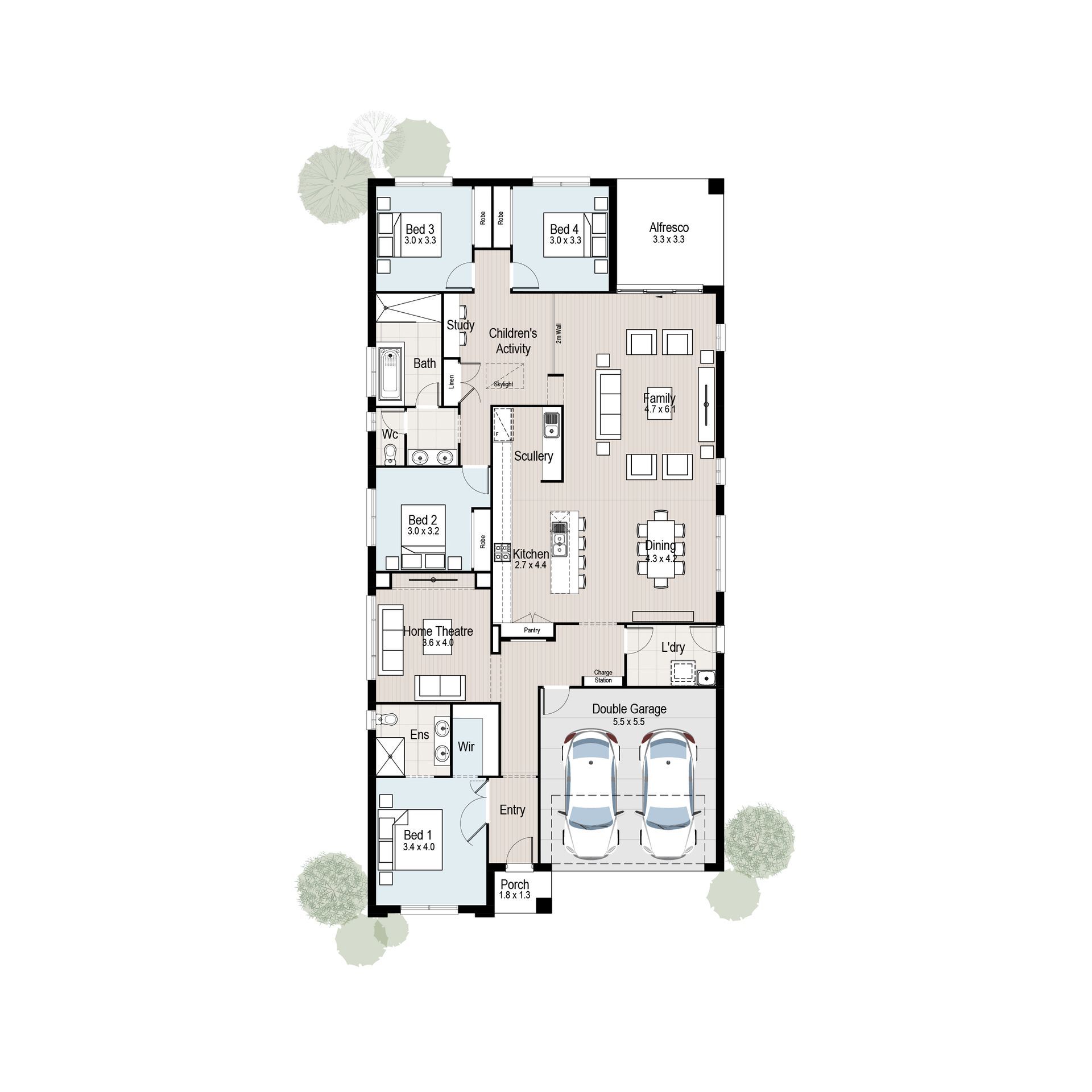 Refuge 27 - Floor plan tiles.