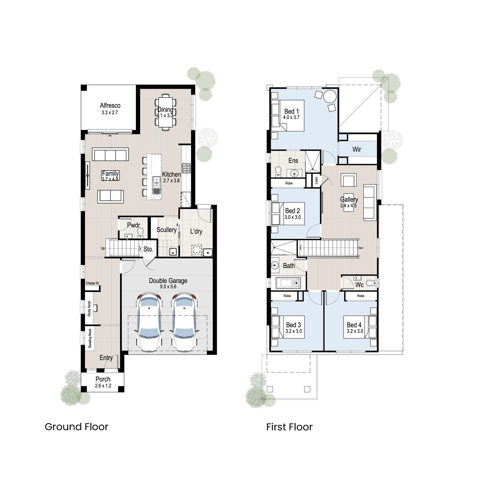 Riviera 25 - Floorplan tiles.