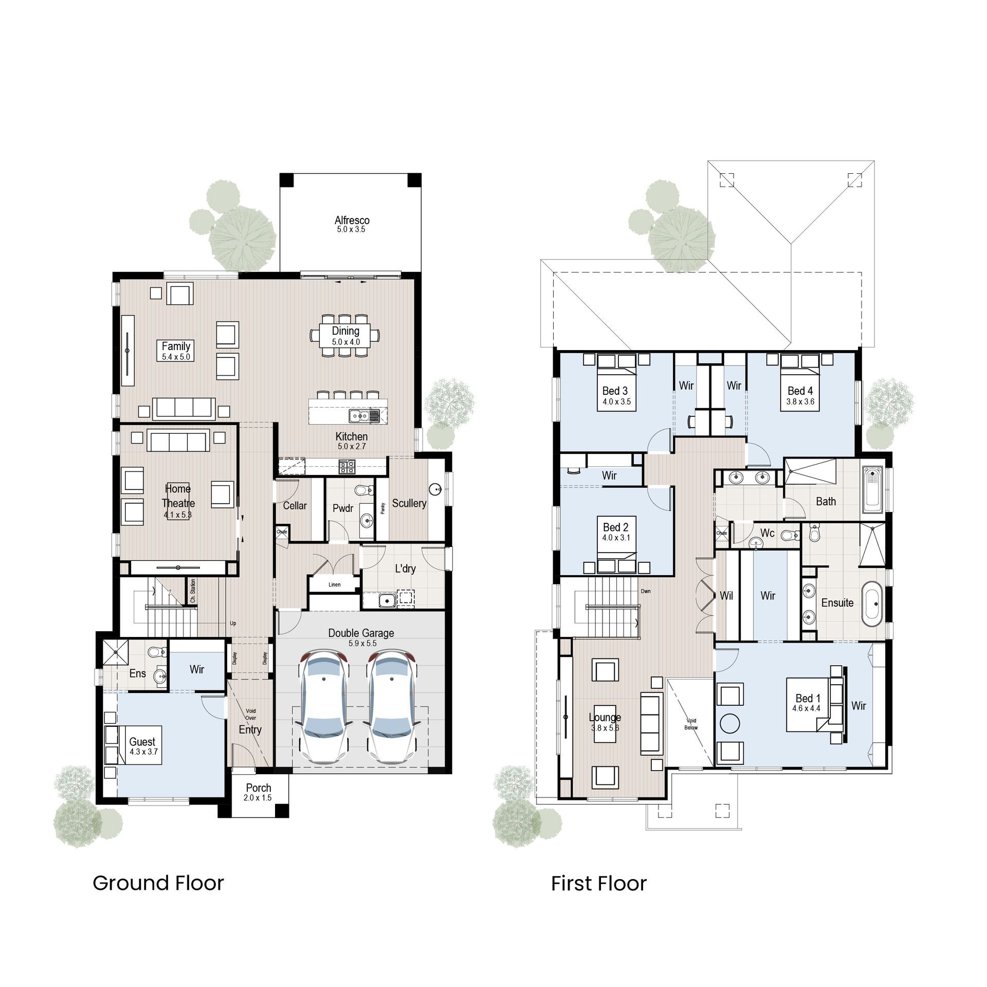Sanctuary 44 - Floorplan tiles.