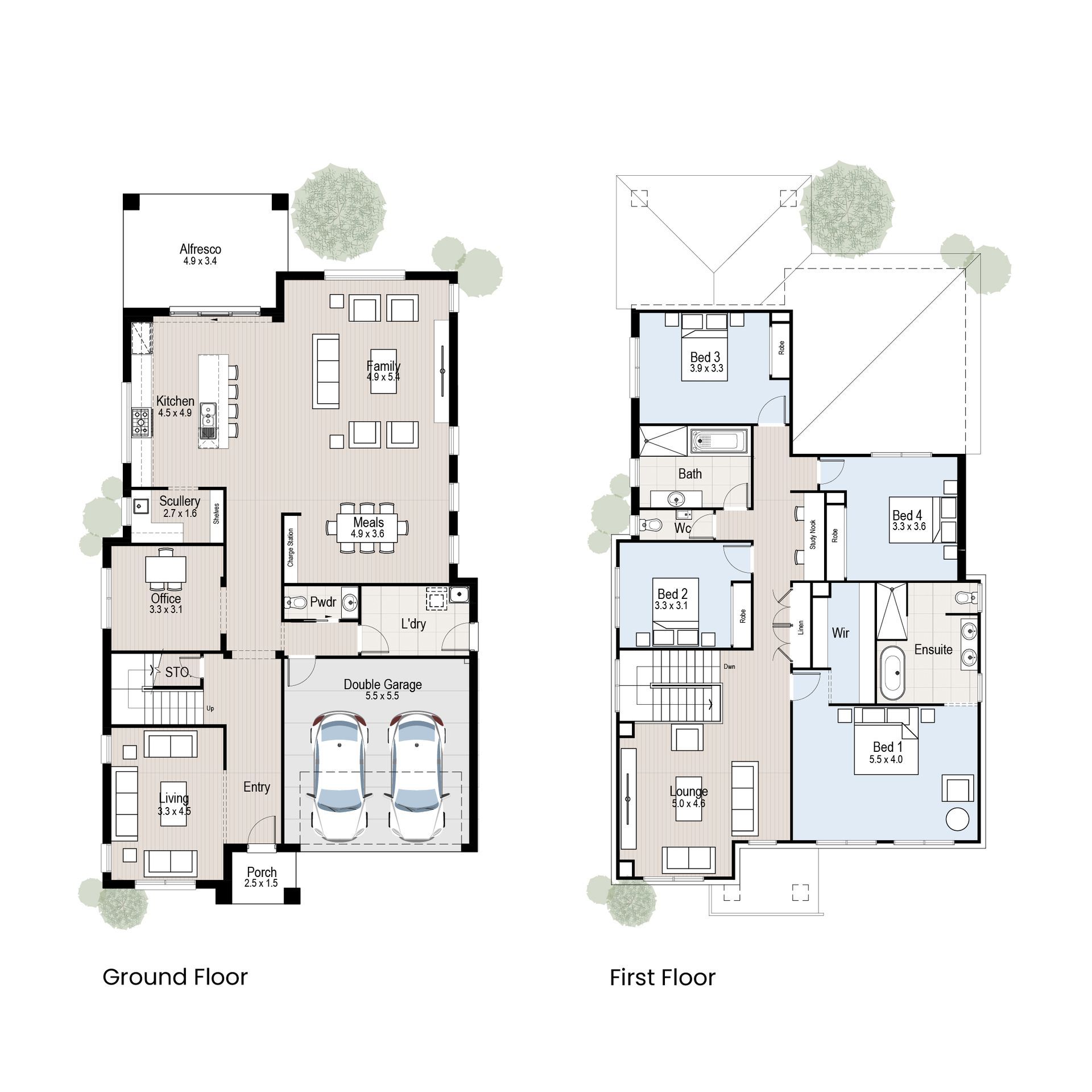 Savoy 38 - Floor plan tiles.