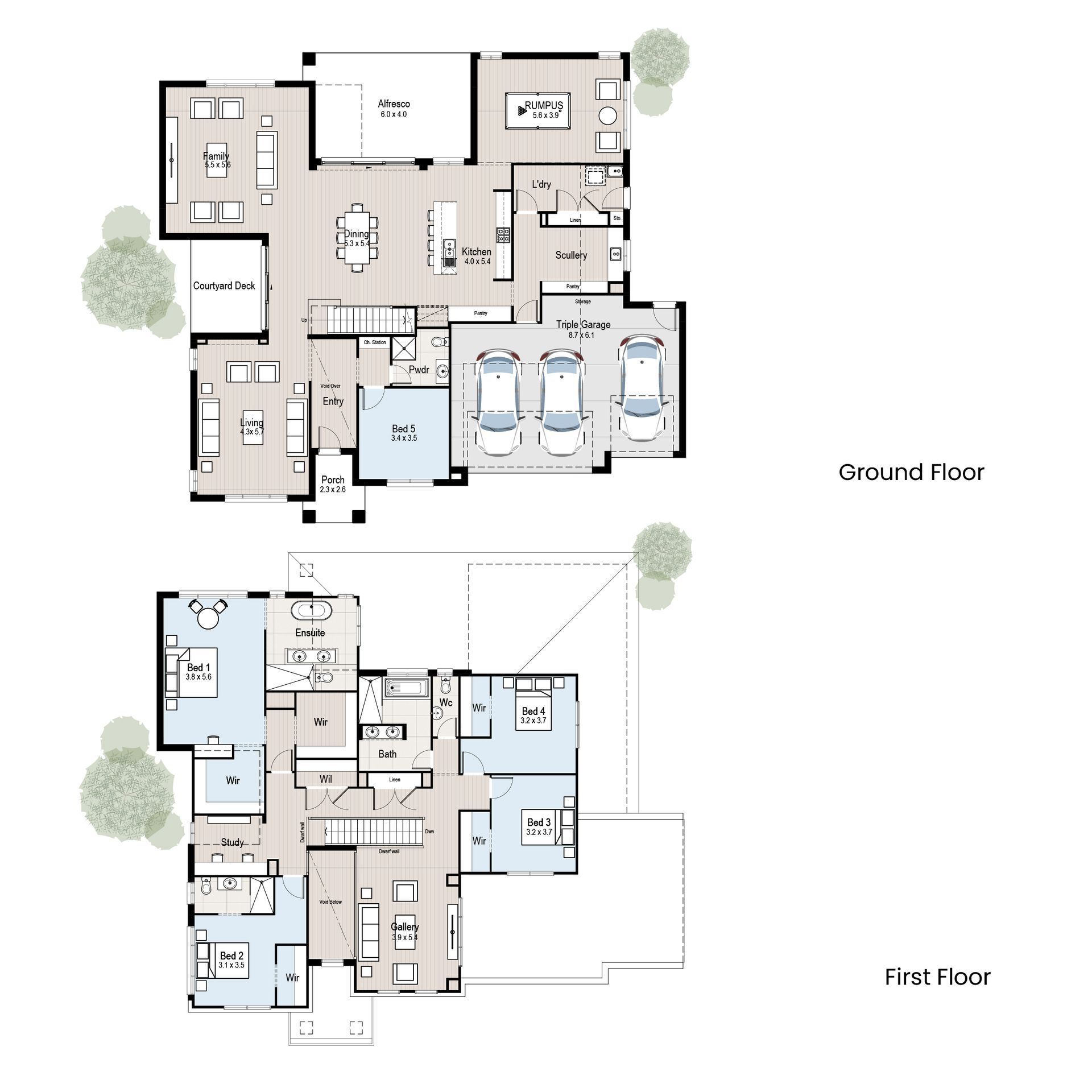 Solitude 53 - Floor plan tiles.