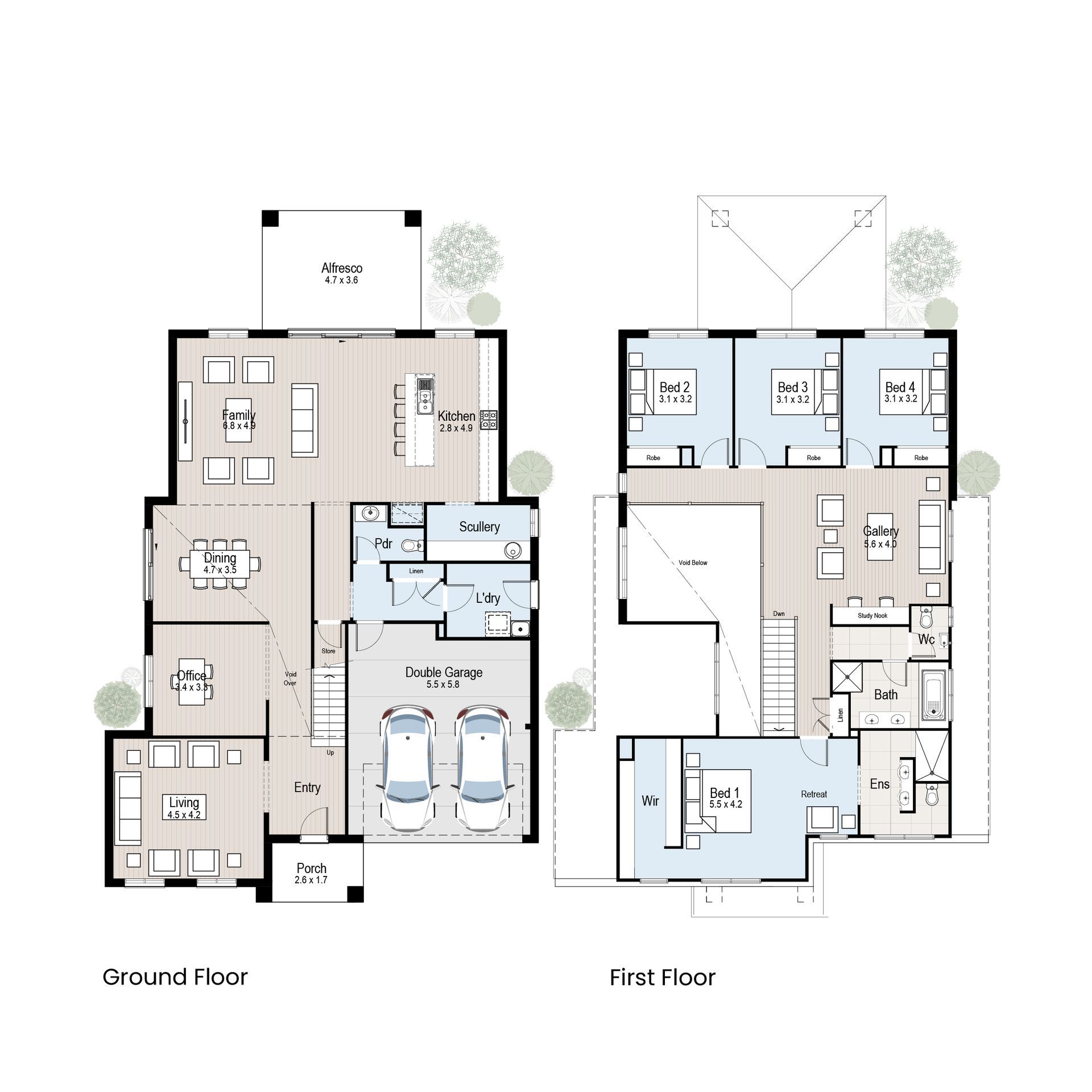 Vineyard 39 - Floor plan tiles image.