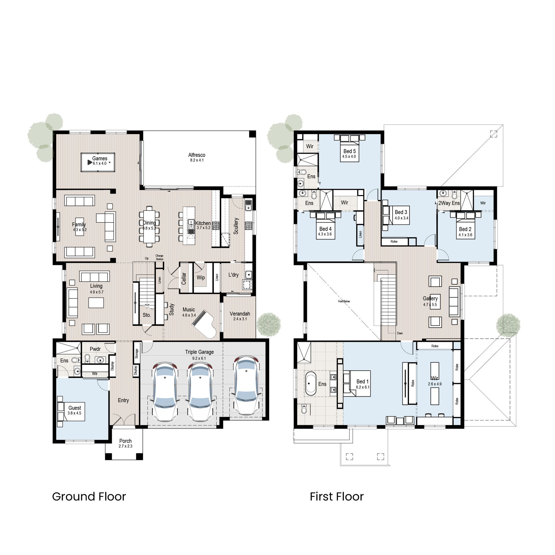 Zen 64 - Floorplan tiles image.