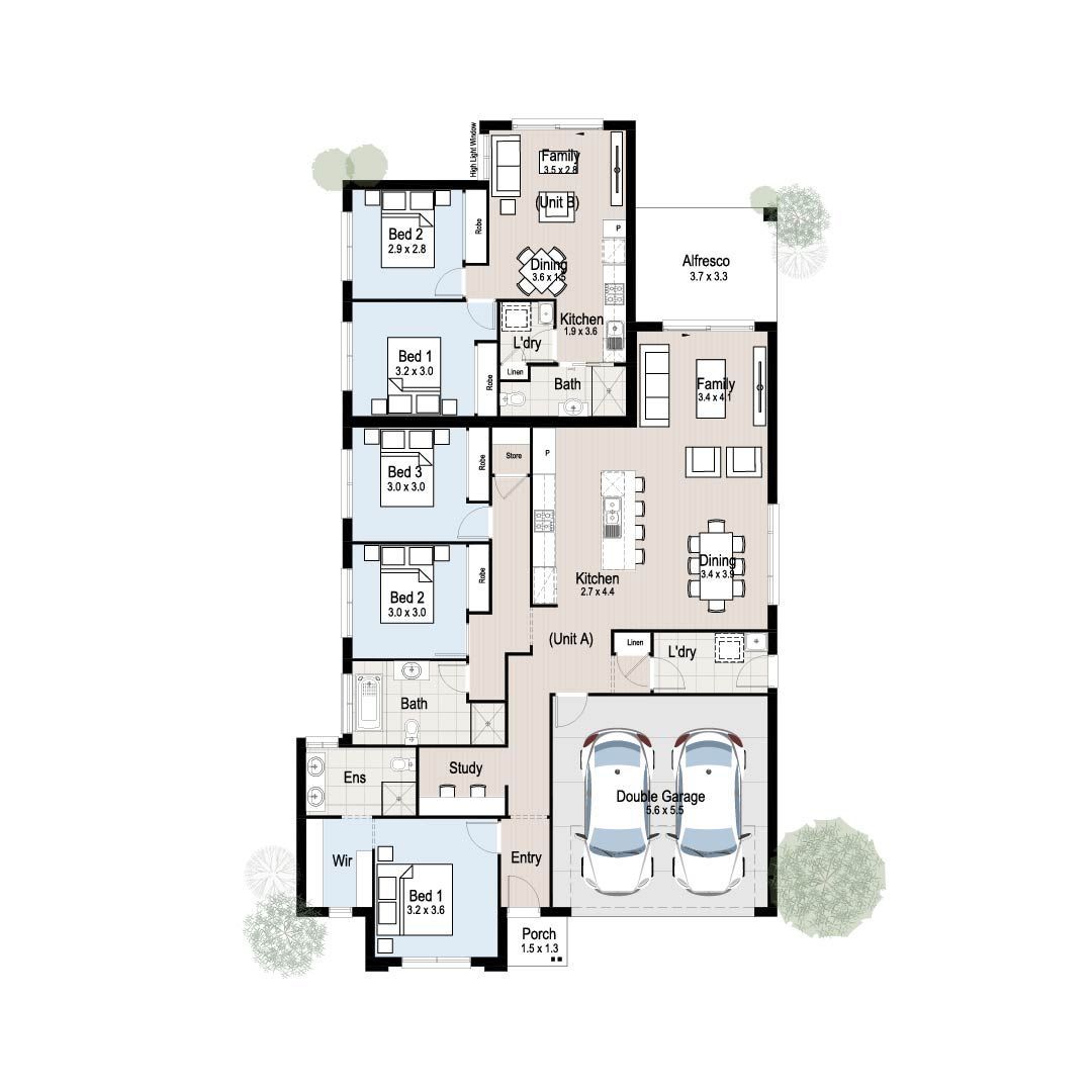 Chalet 21 - Floor plan tiles.
