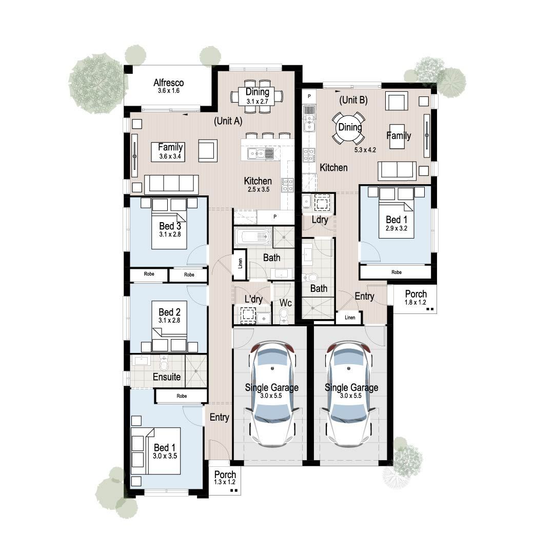 Chalet 21 - Floor plan tiles.