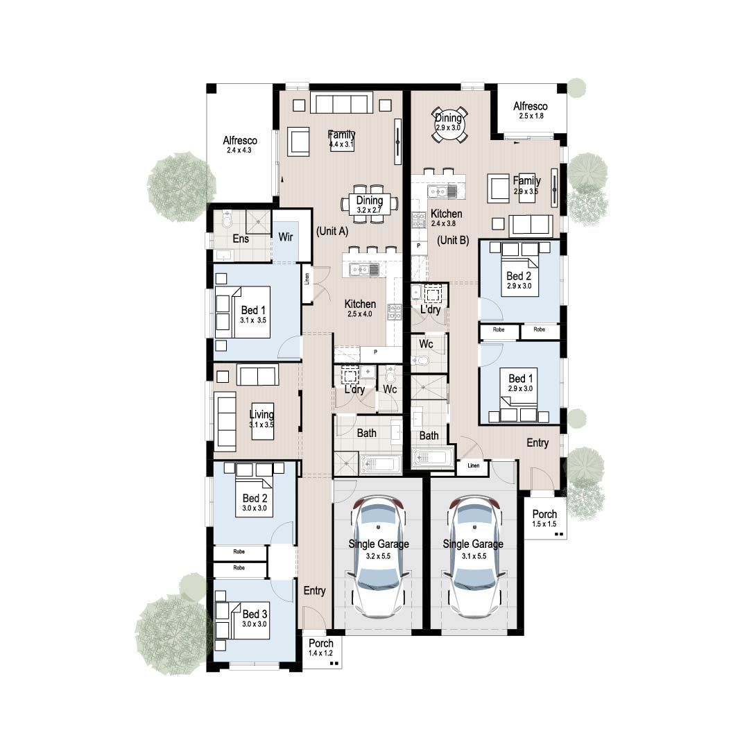 Chalet 21 - Floor plan tiles.