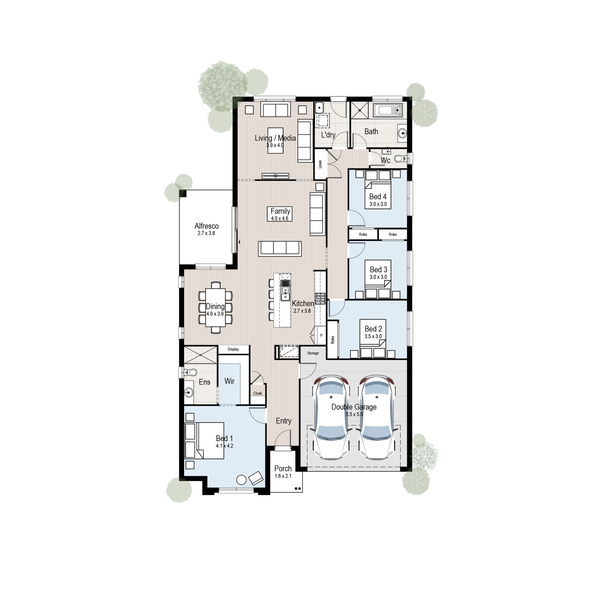 Hillside 24 - Floor plan tiles.