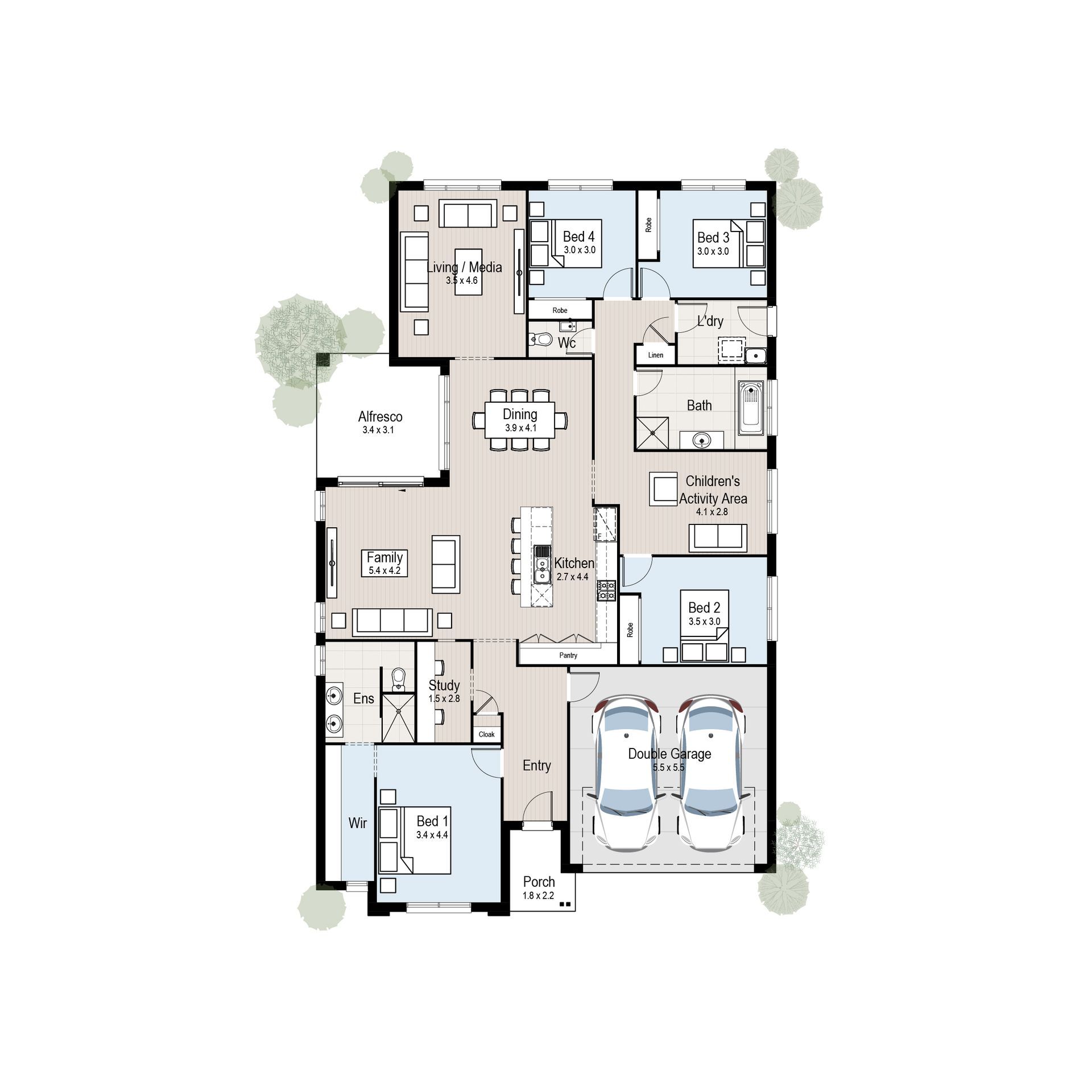 Hillside 26 - Floor plan tiles.