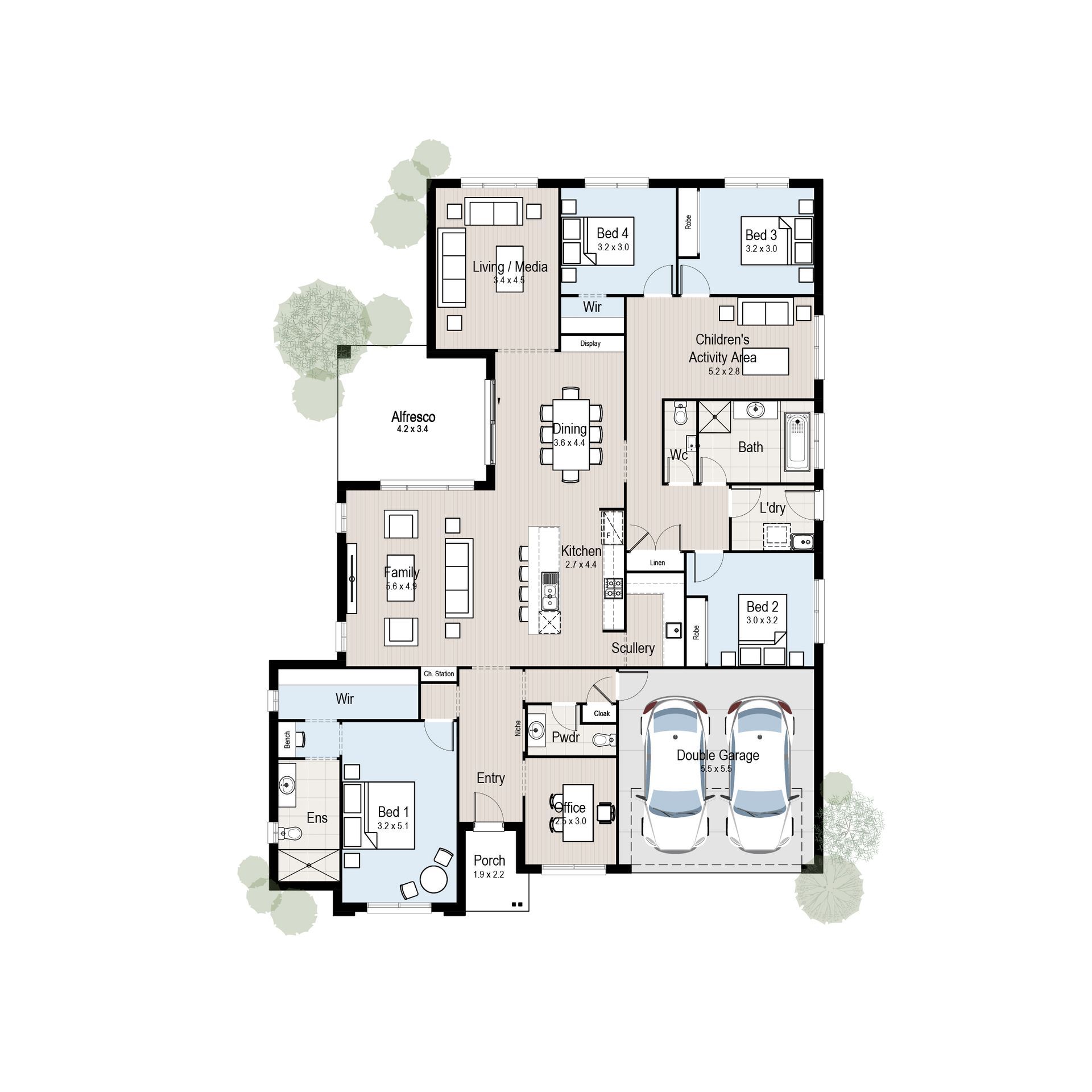 Hillside 29 - Floor plan tiles.