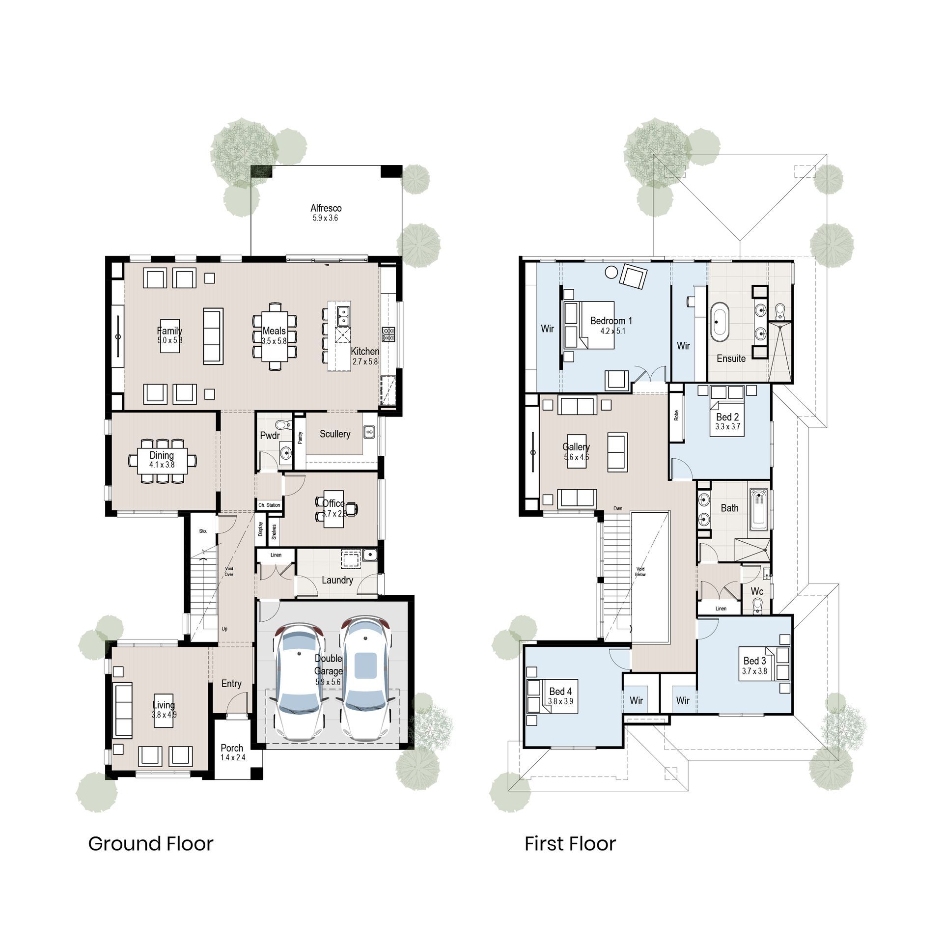 Palazzo 45 - Floor plan tiles.