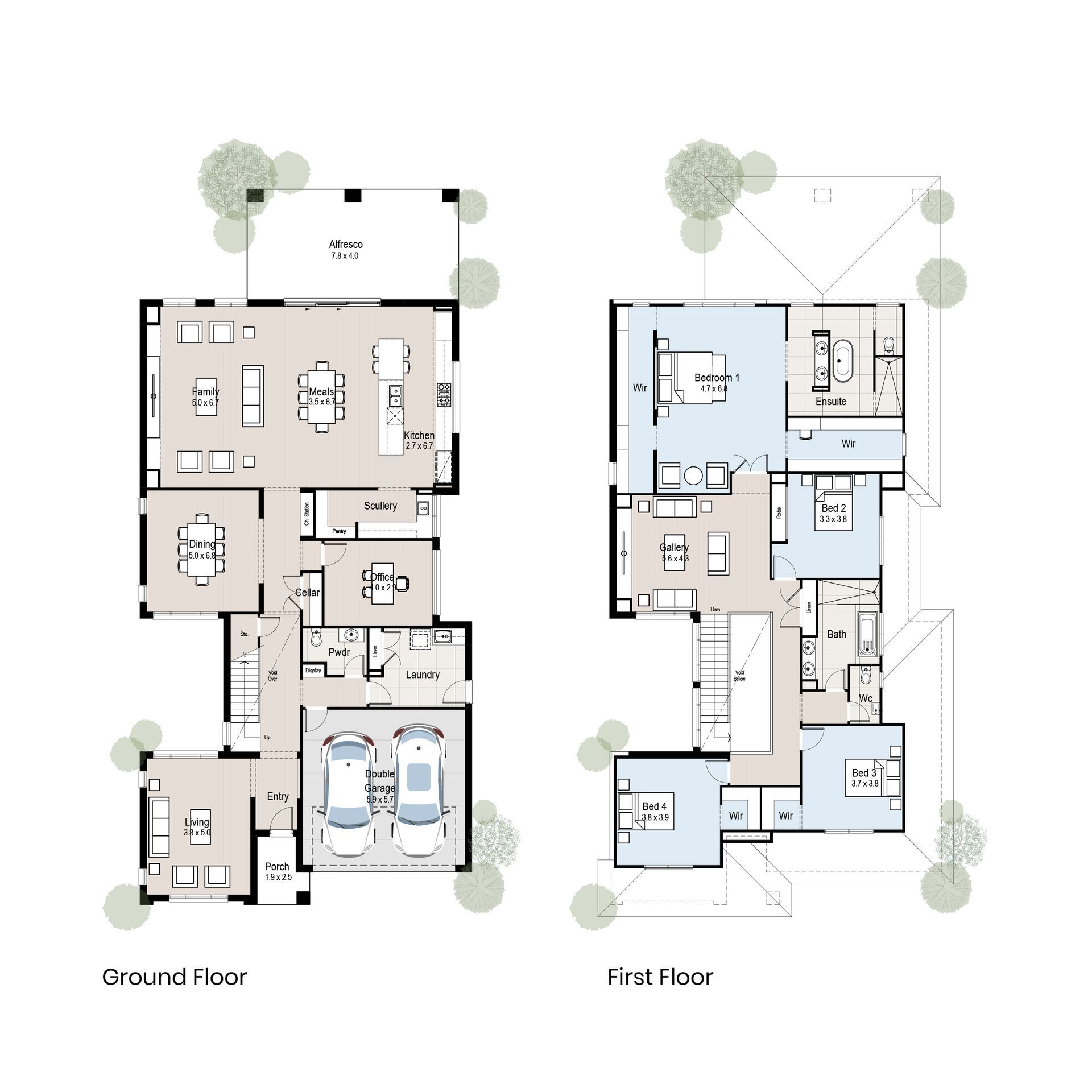 Palazzo 50 - Floor plan tiles.