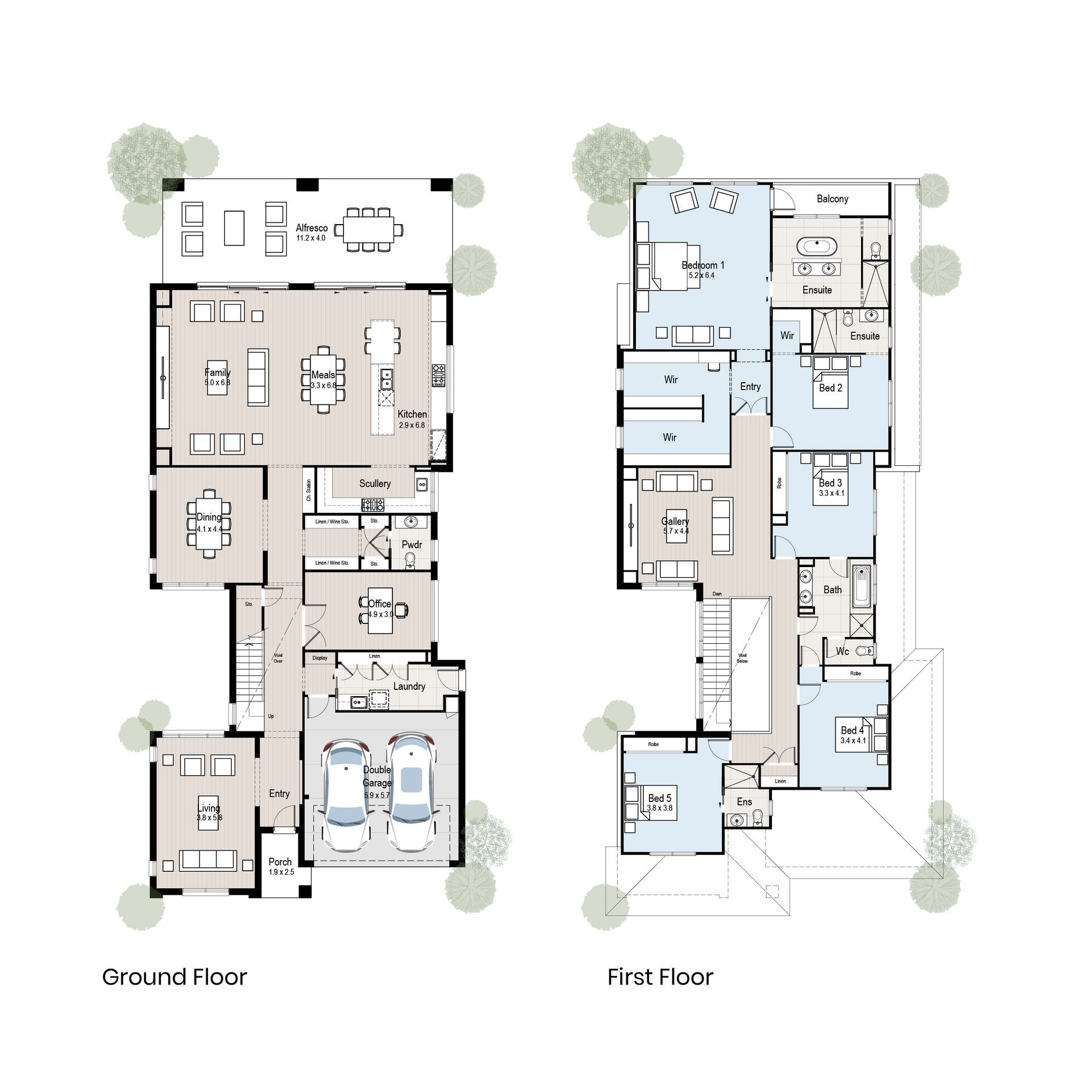 Palazzo 58 - Floorplan tiles.