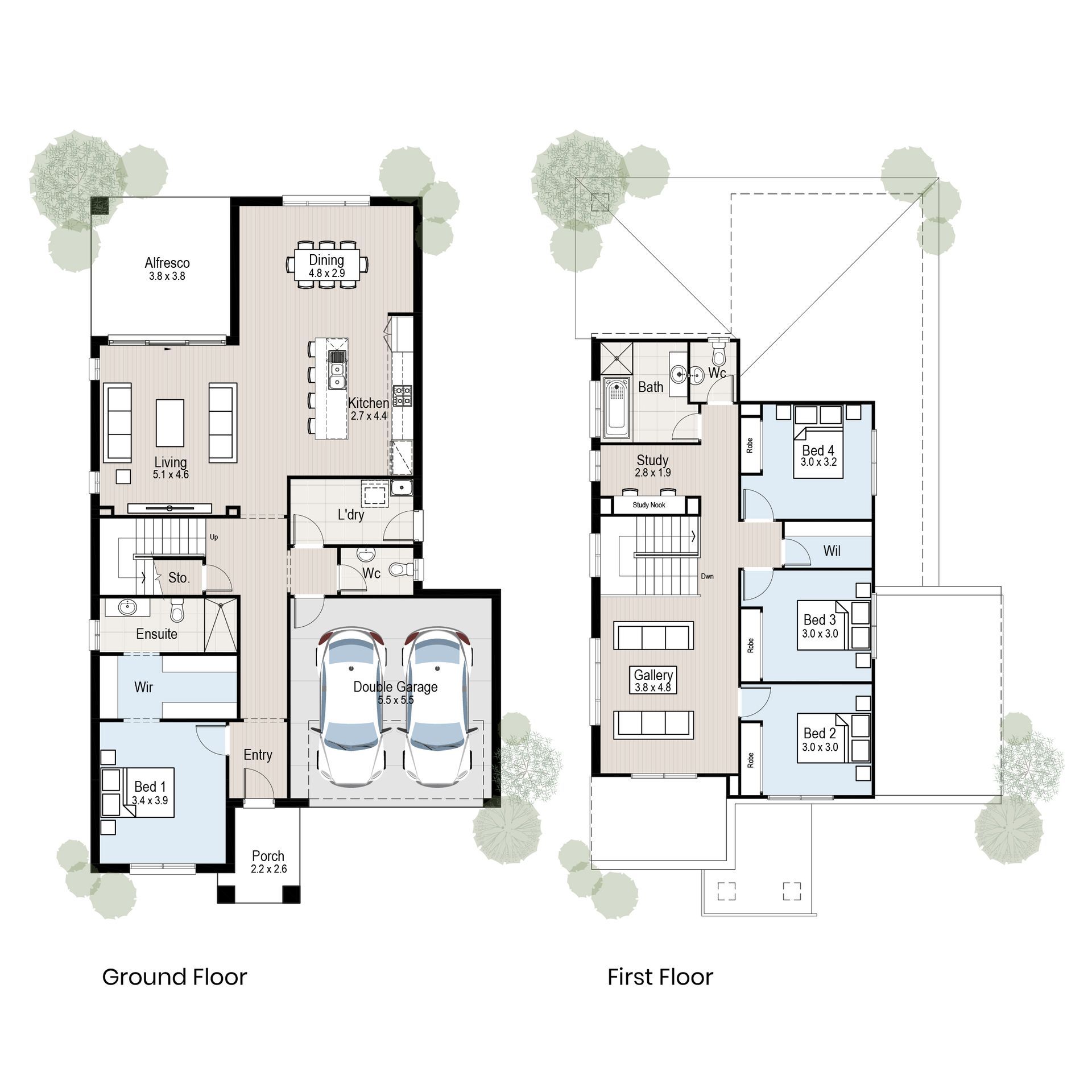 Vista 29 - Floor plan tiles image.