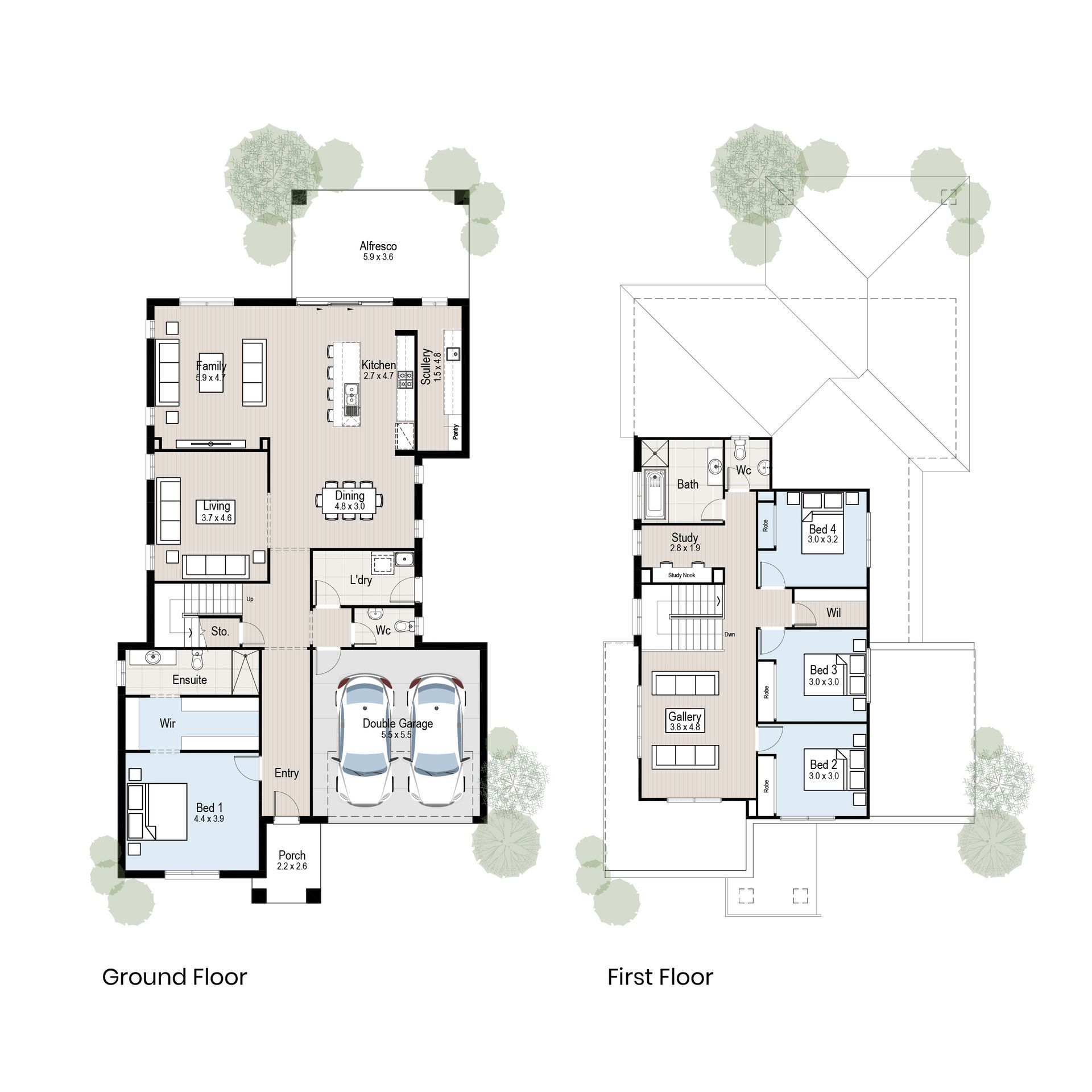 Vista 33 - Floor plan tiles.